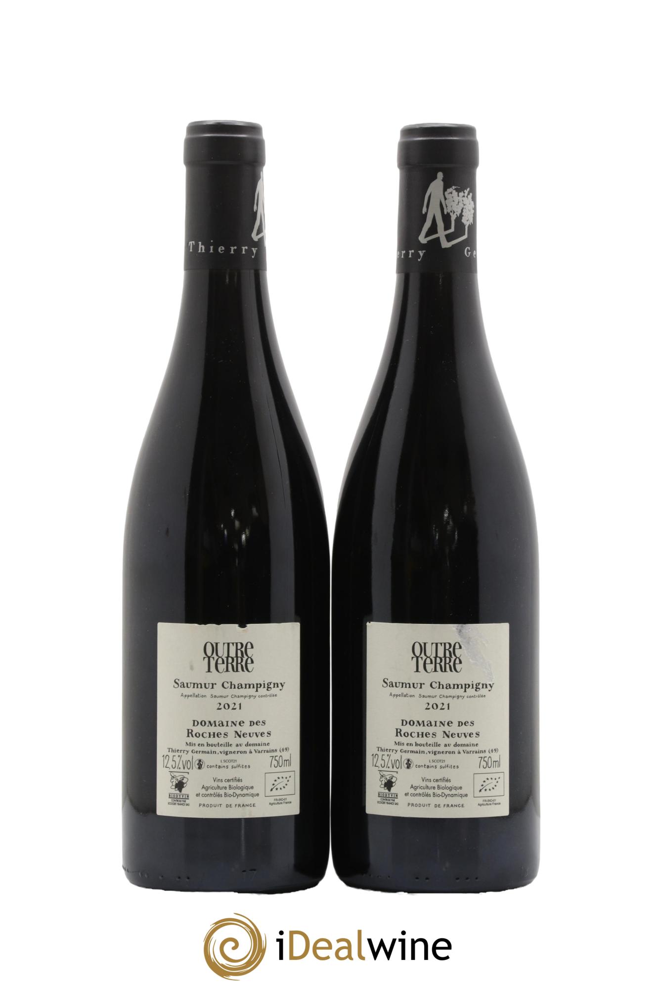 Saumur-Champigny Outre Terre Domaine des Roches Neuves - Thierry Germain 2021 - Posten von 2 Flaschen - 1