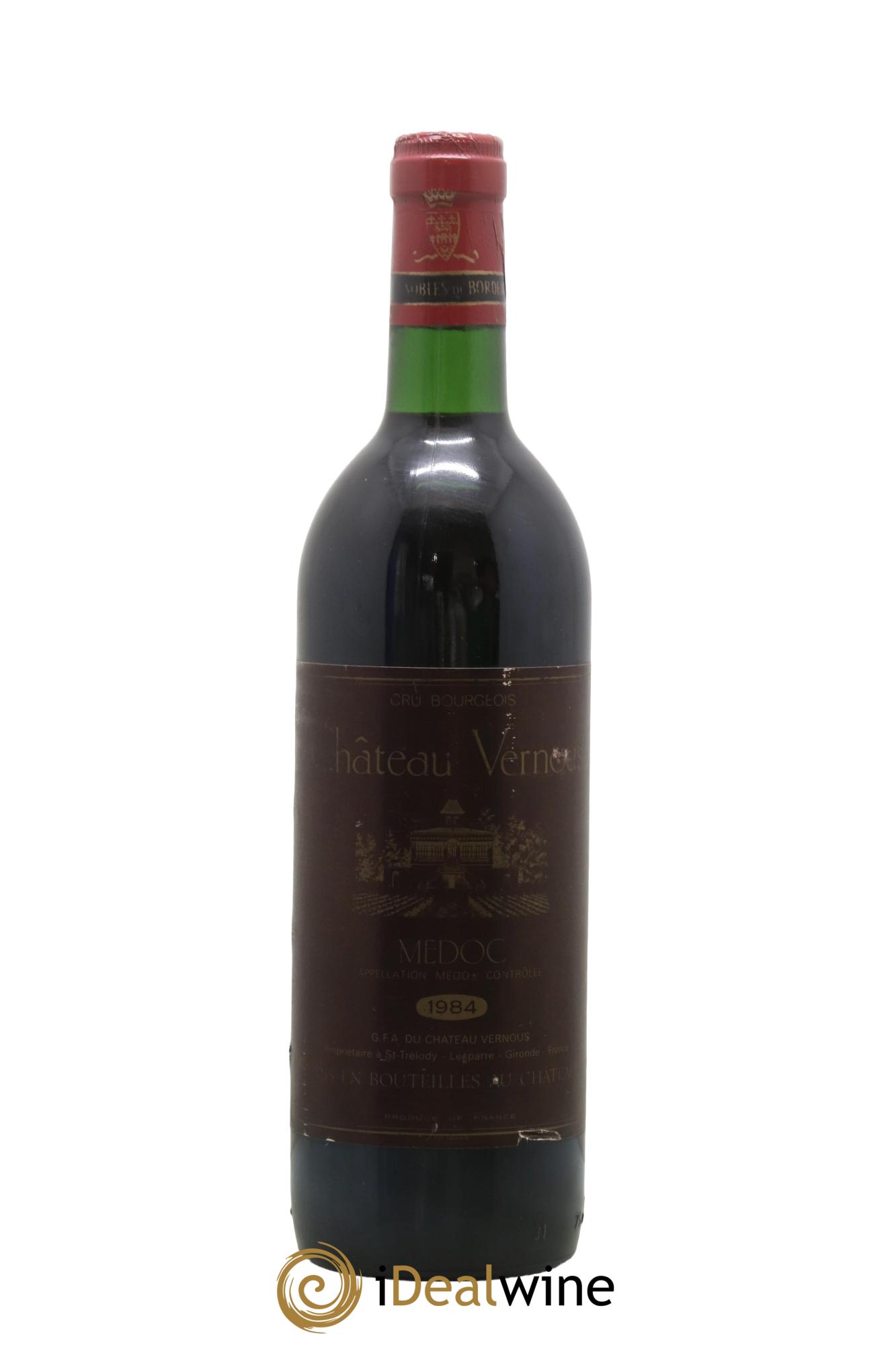 Château Vernous Cru Bourgeois 1984 - Lotto di 1 bottiglia - 0