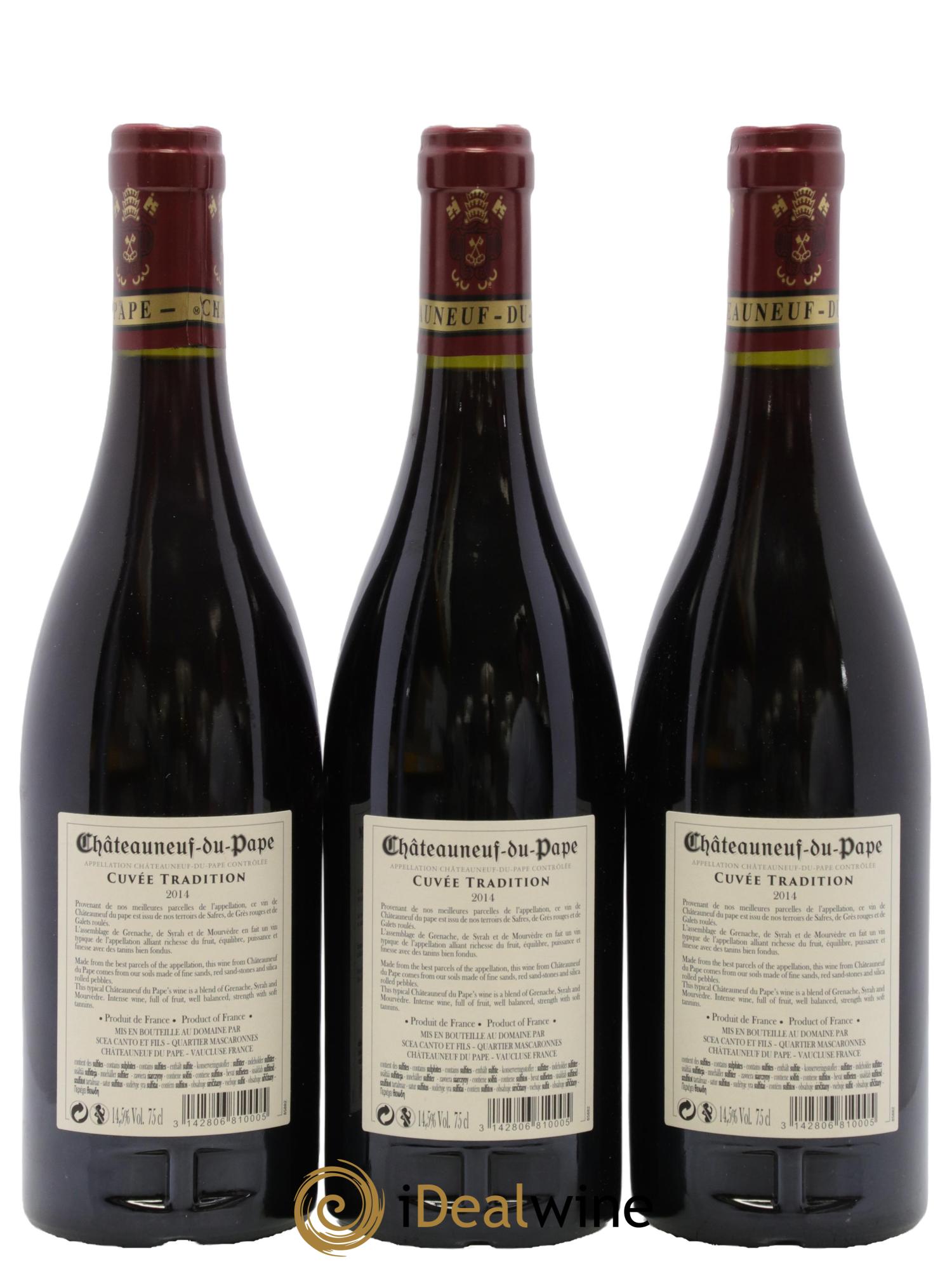 Châteauneuf-du-Pape Domaine de la Roncière 2014 - Lotto di 3 bottiglie - 1