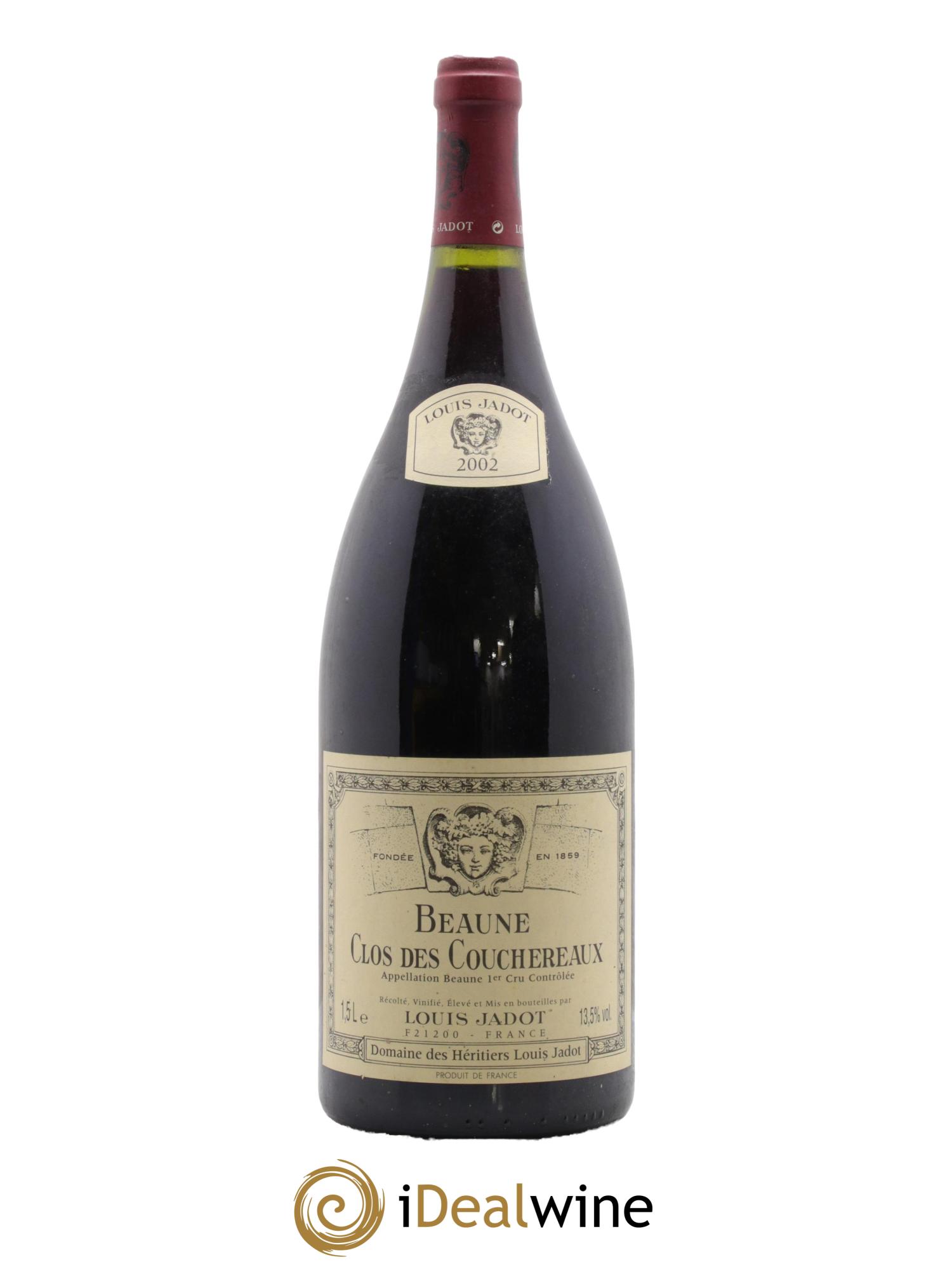 Beaune 1er Cru Clos des Couchereaux Héritiers Louis Jadot (Domaine des) - Louis Jadot 2002 - Lot of 1 magnum - 0