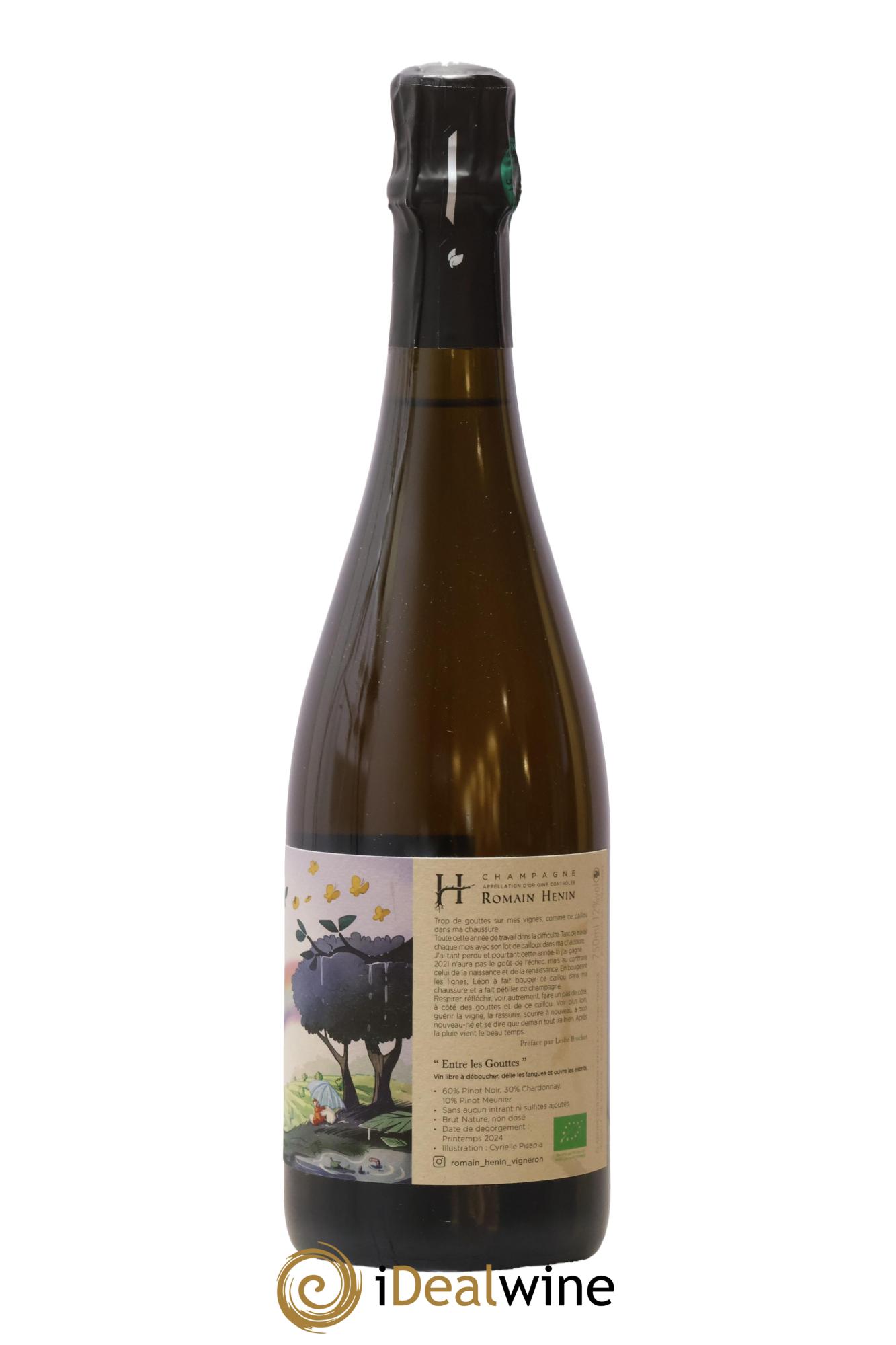 Entre les Gouttes Romain Henin - Lot of 1 bottle - 1