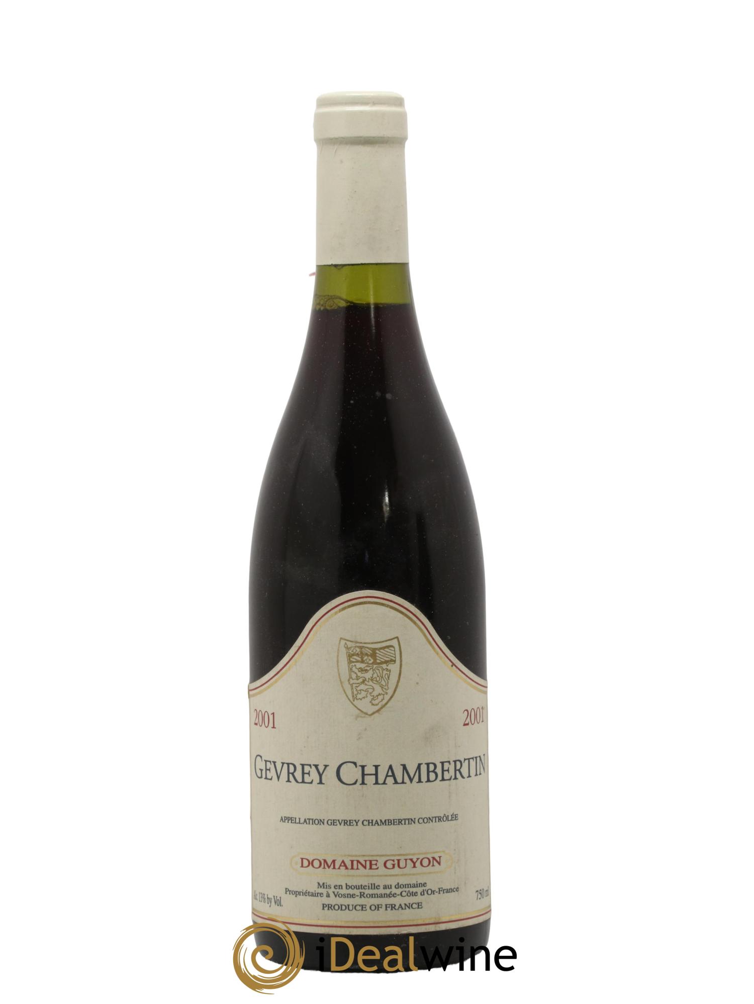Gevrey-Chambertin Domaine Guyon 2001 - Lot de 1 bouteille - 0