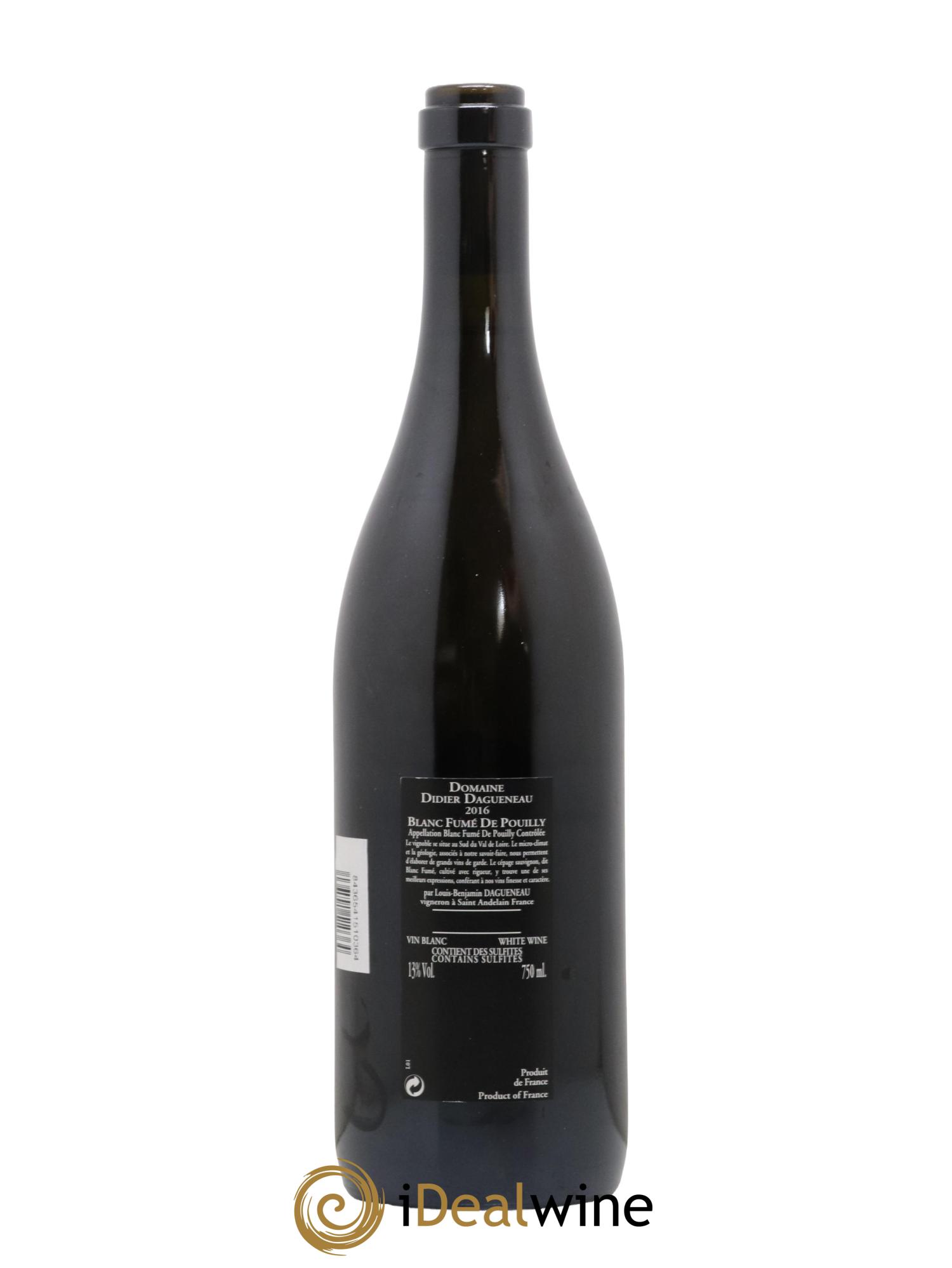 Vin de France (anciennement Pouilly-Fumé) Silex Dagueneau (Domaine Didier - Louis-Benjamin) 2016 - Lot de 1 bouteille - 1