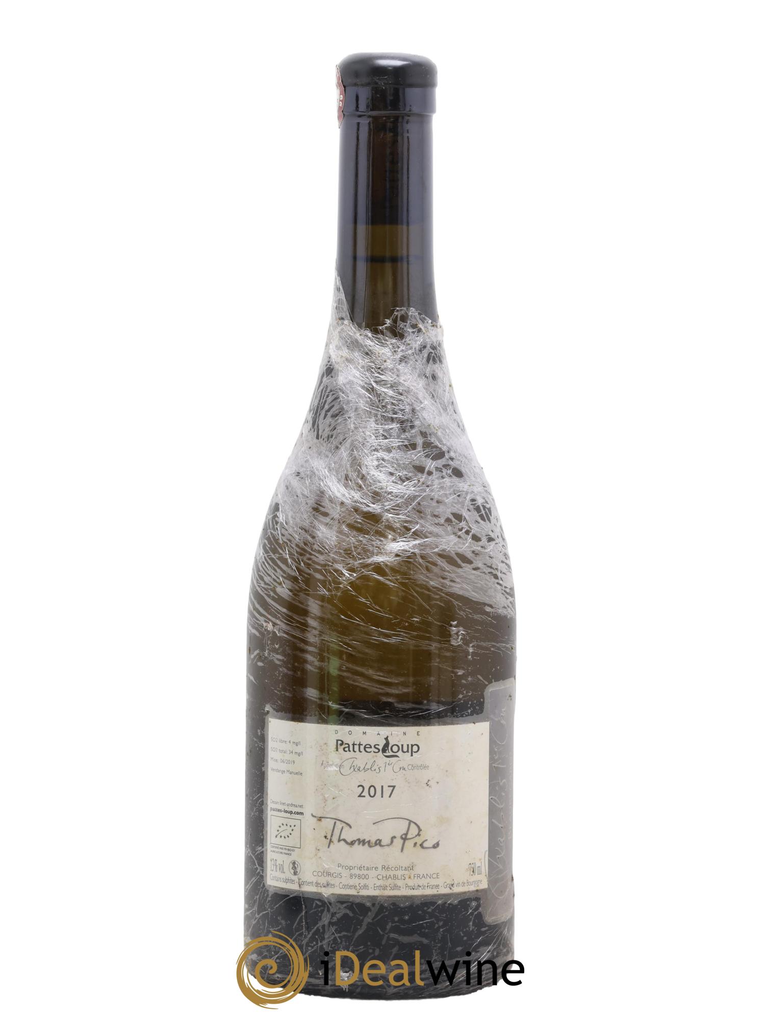 Chablis 1er Cru Beauregard Pattes Loup (Domaine) 2017 - Posten von 1 Flasche - 1