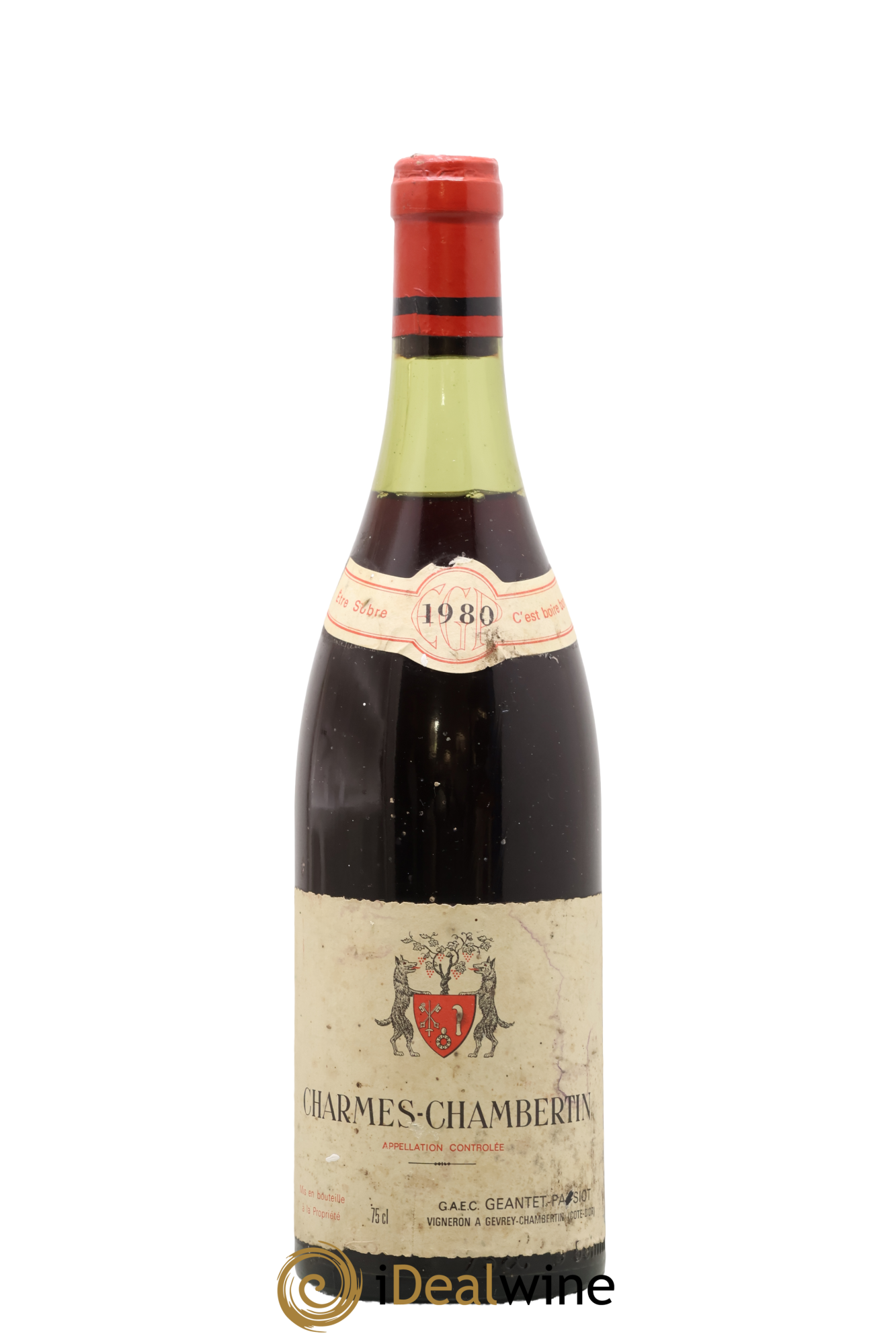 Charmes-Chambertin Grand Cru Geantet-Pansiot 1980 - Lote de 1 botella - 0