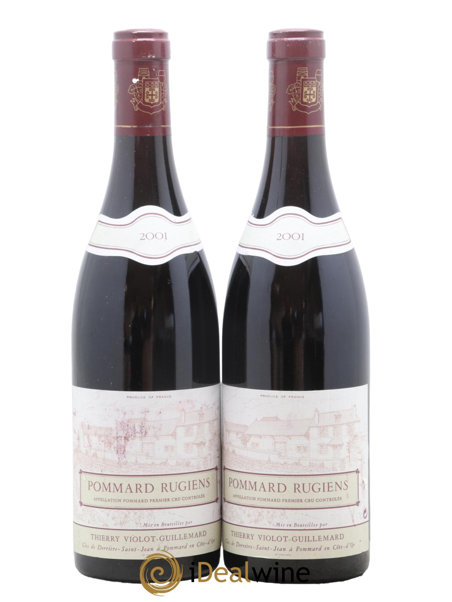 Pommard 1er Cru Rugiens Violot-Guillemard 2001 - Lot de 2 bouteilles - 0