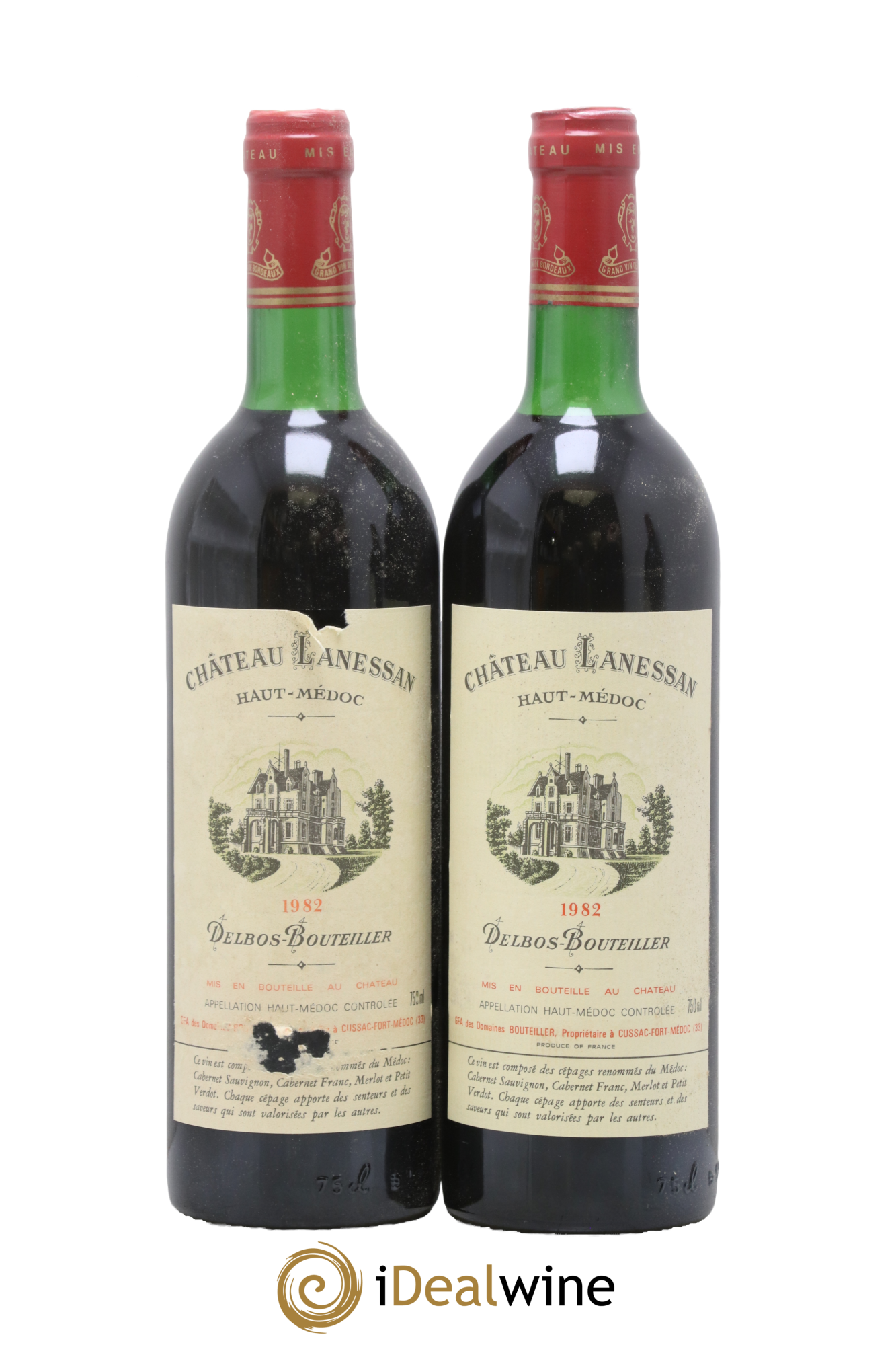 Château Lanessan Cru Bourgeois 1982 - Lot of 2 bottles - 0