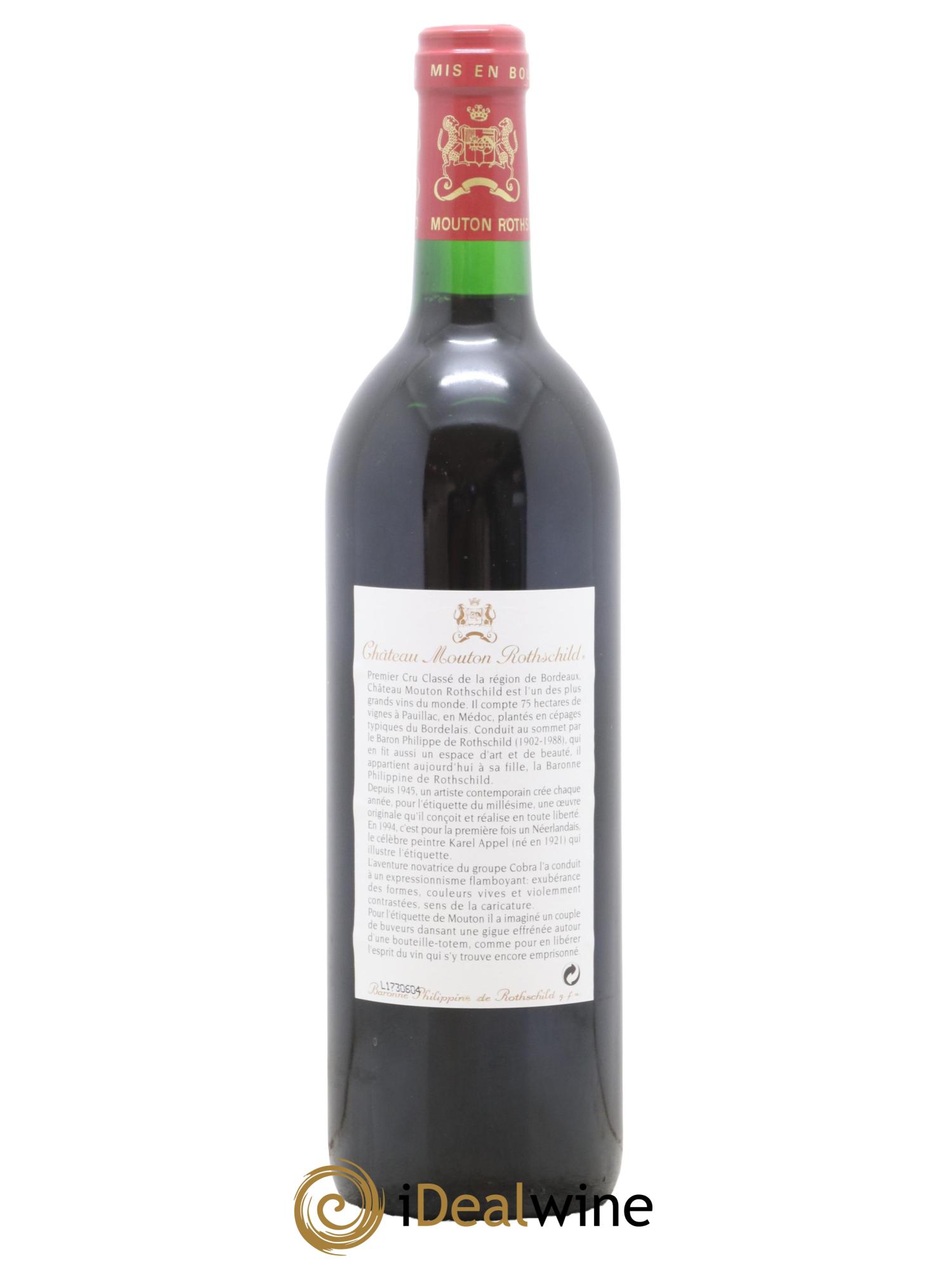 Château Mouton Rothschild 1er Grand Cru Classé 1994 - Posten von 1 Flasche - 1