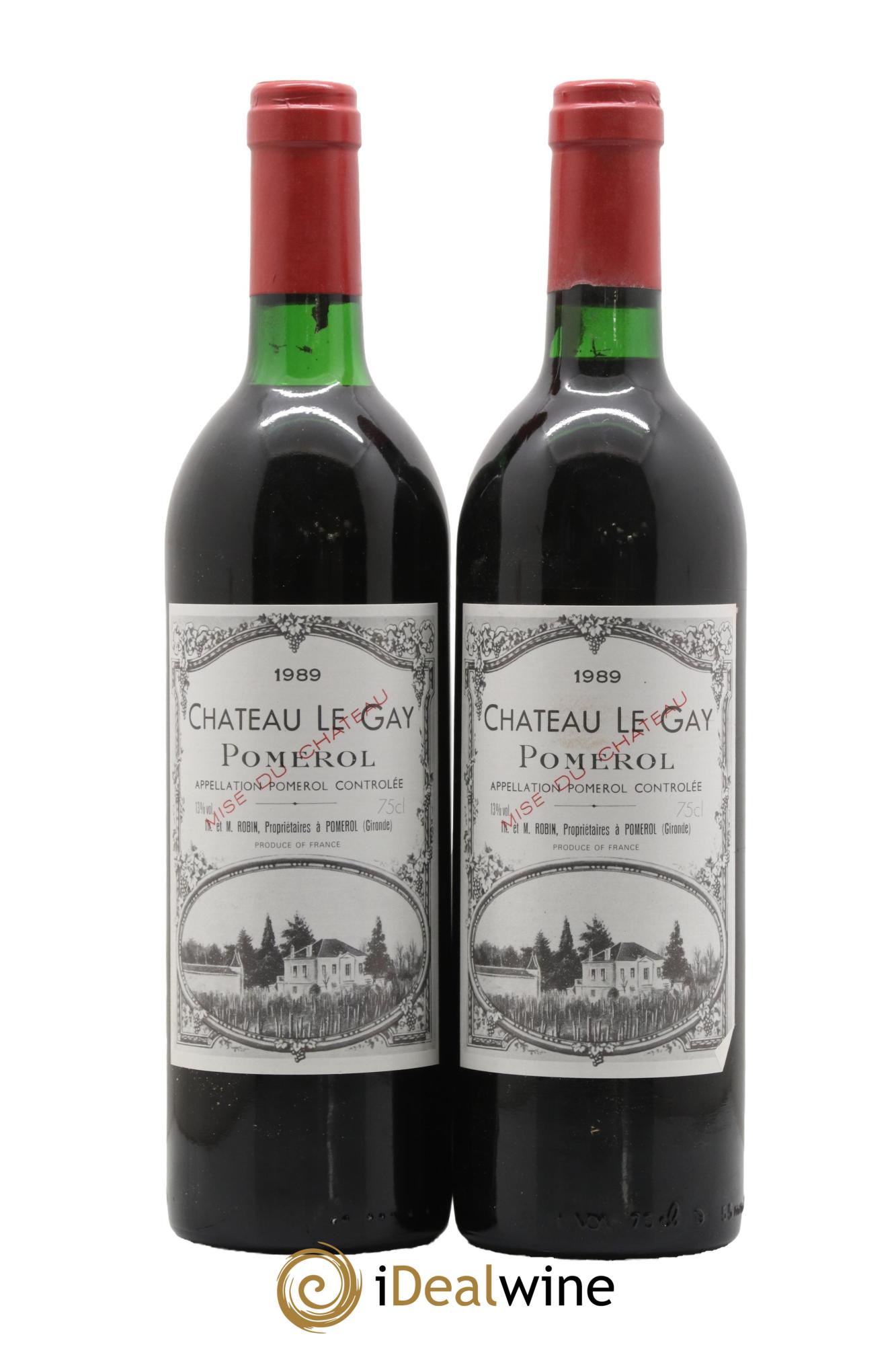 Château Le Gay 1989 - Lot of 2 bottles - 0