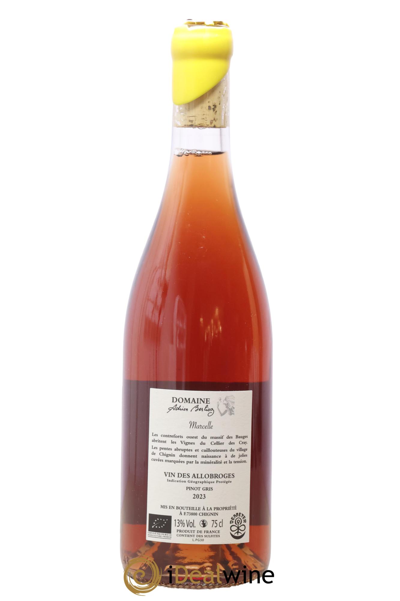 Vin des Allobroges Marcelle Adrien Berlioz 2023 - Posten von 1 Flasche - 1