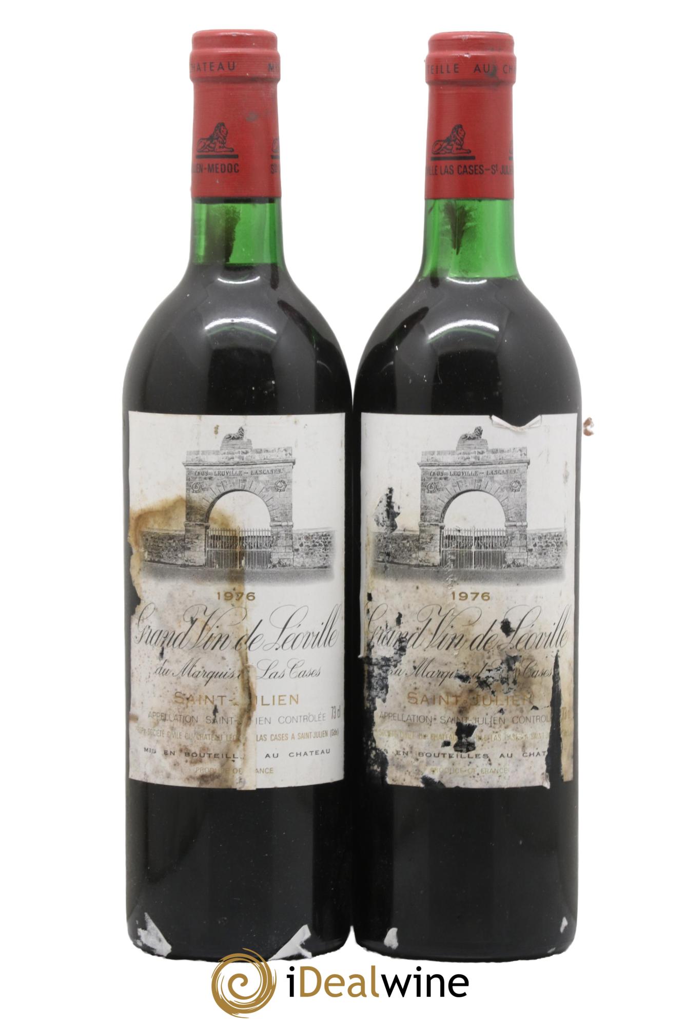 Château Léoville Las Cases 2ème Grand Cru Classé 1976 - Lot of 2 bottles - 0