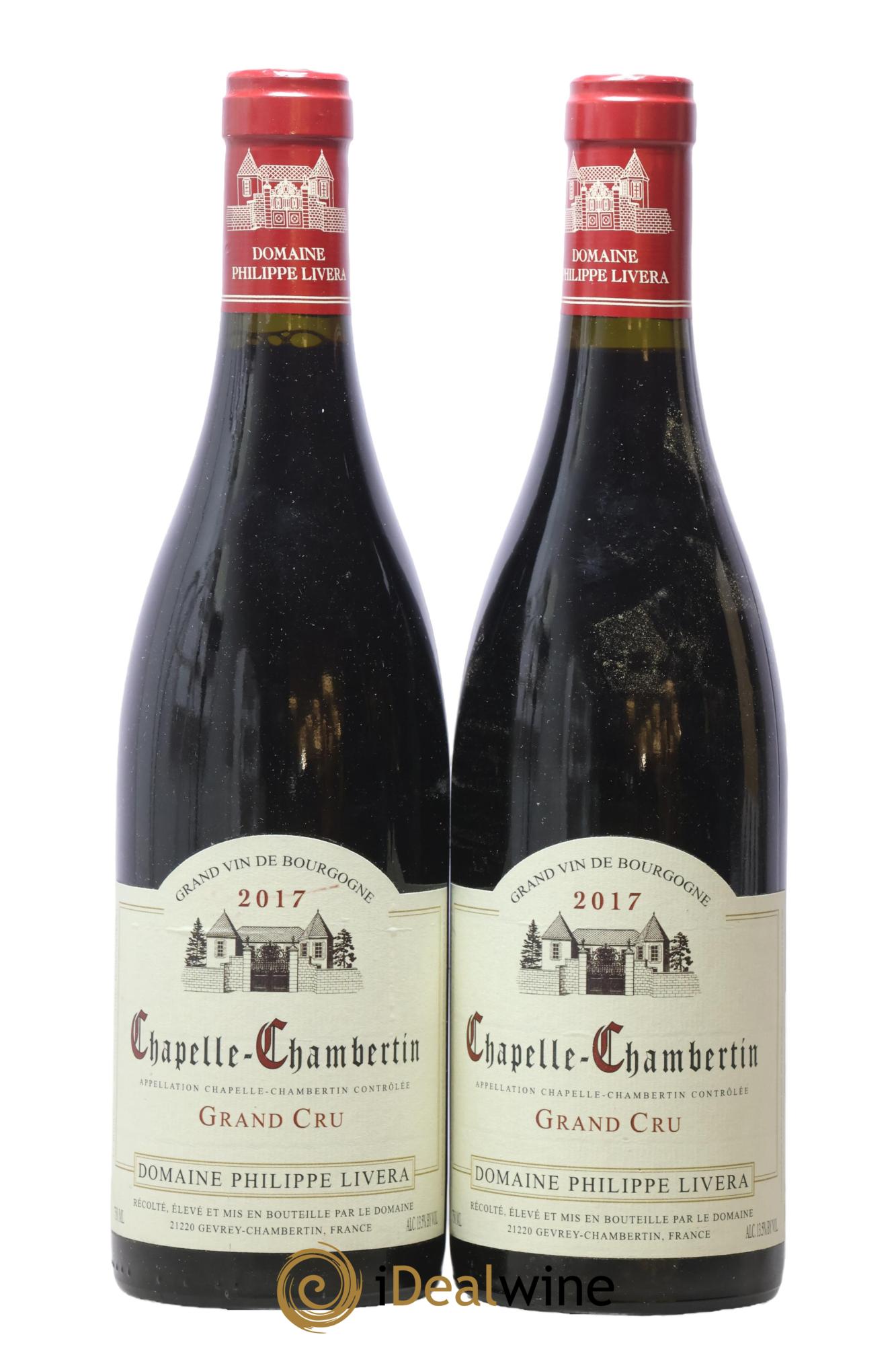 Chapelle-Chambertin Grand Cru Domaine Philippe Livera 2017 - Lot of 2 bottles - 0