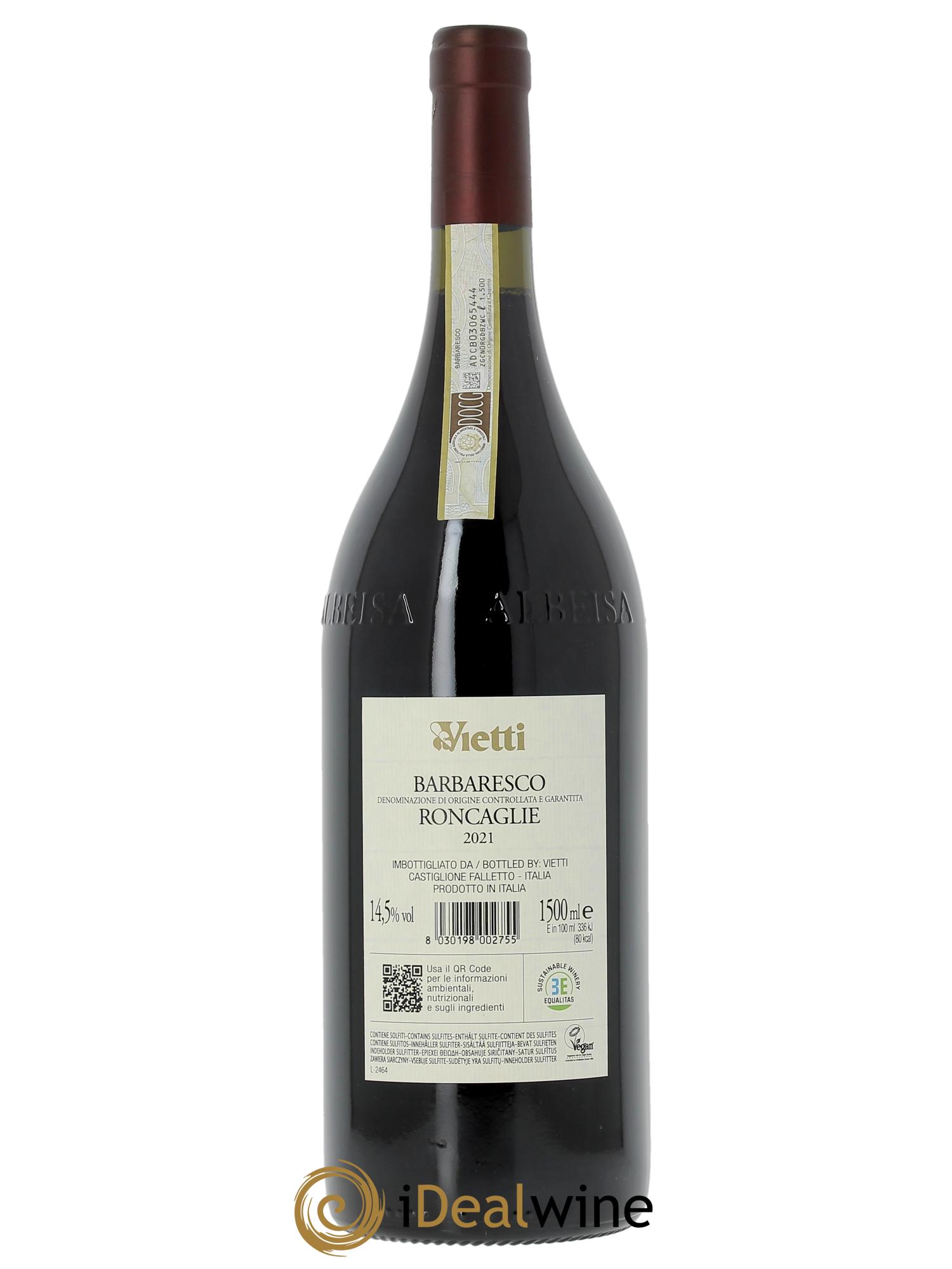 Barbaresco DOCG Roncaglie Masseria Vietti  2021 - Lot de 1 magnum - 2