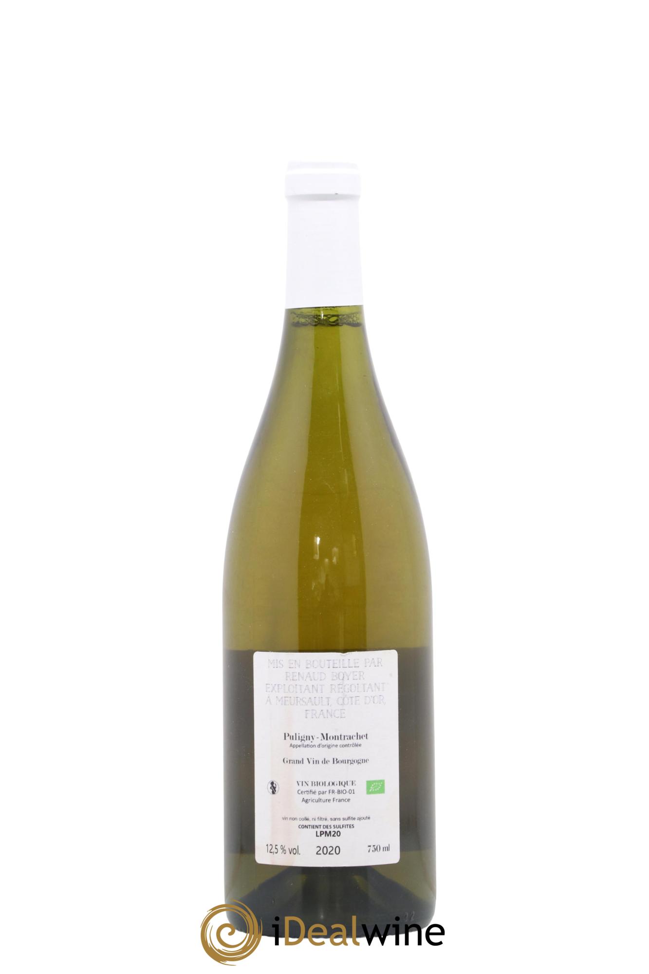 Puligny-Montrachet Les Reuchaux Renaud Boyer 2020 - Lot de 1 bouteille - 1