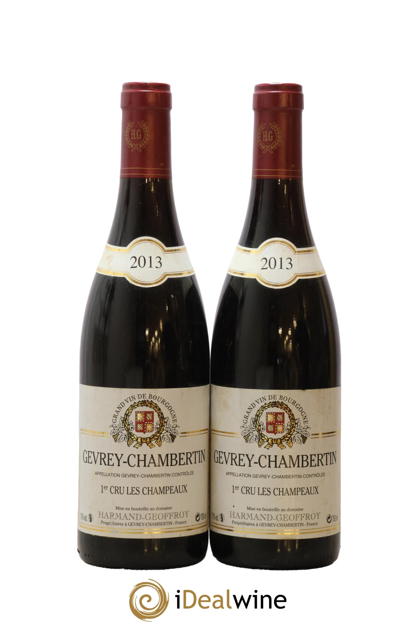 Gevrey-Chambertin 1er Cru Les Champeaux Harmand-Geoffroy (Domaine) 2013 - Lotto di 2 bottiglie - 0