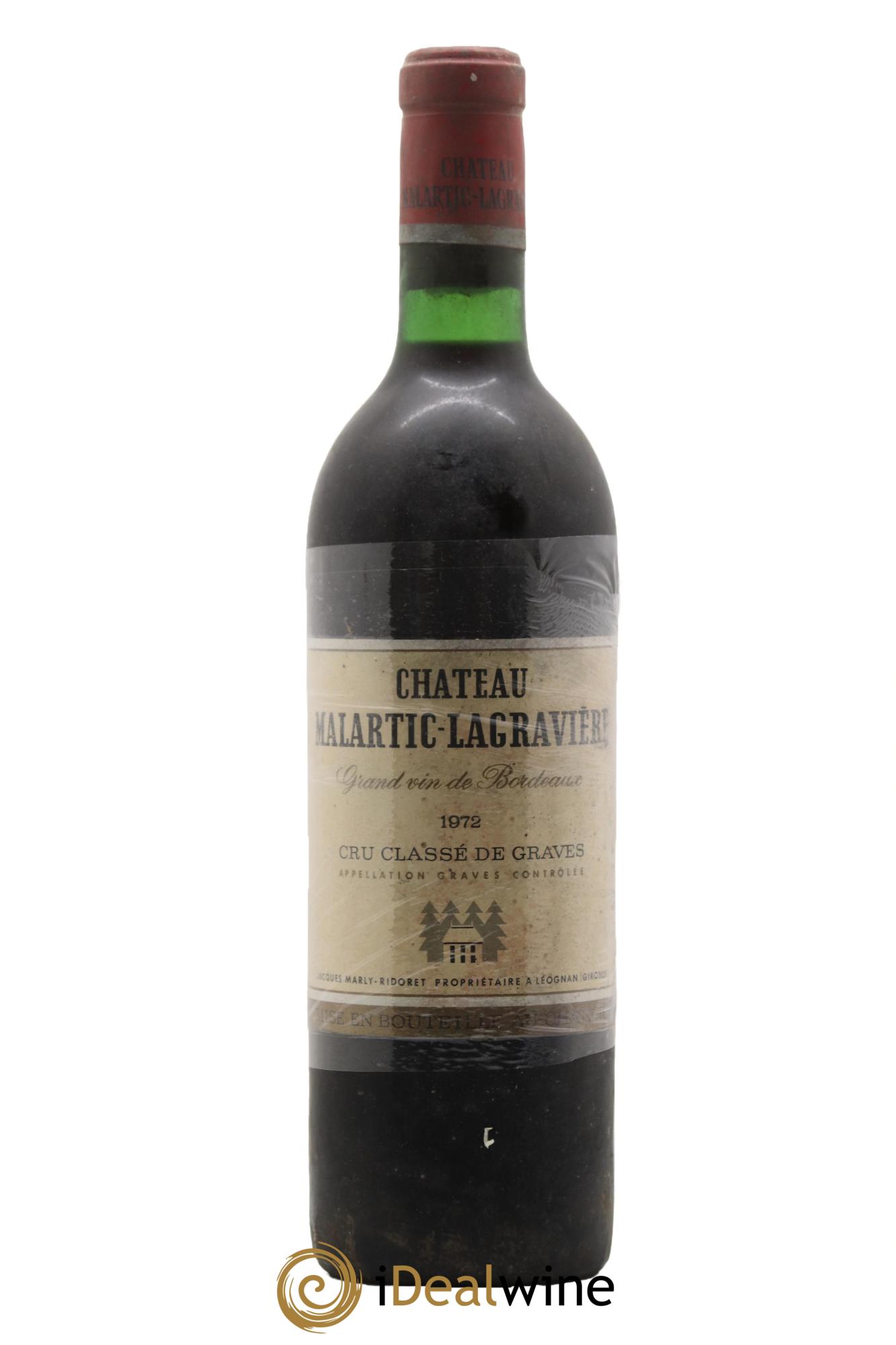 Château Malartic-Lagravière Cru Classé de Graves 1972 - Lot de 1 bouteille - 0