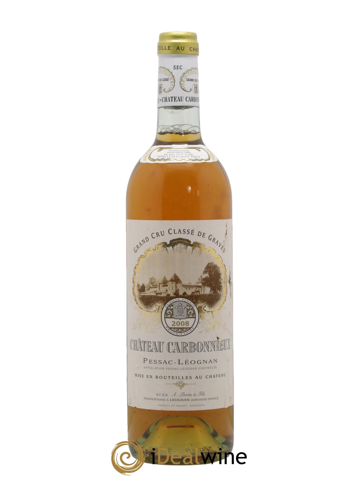 Château Carbonnieux Cru Classé de Graves 2008 - Lot de 1 bouteille - 0
