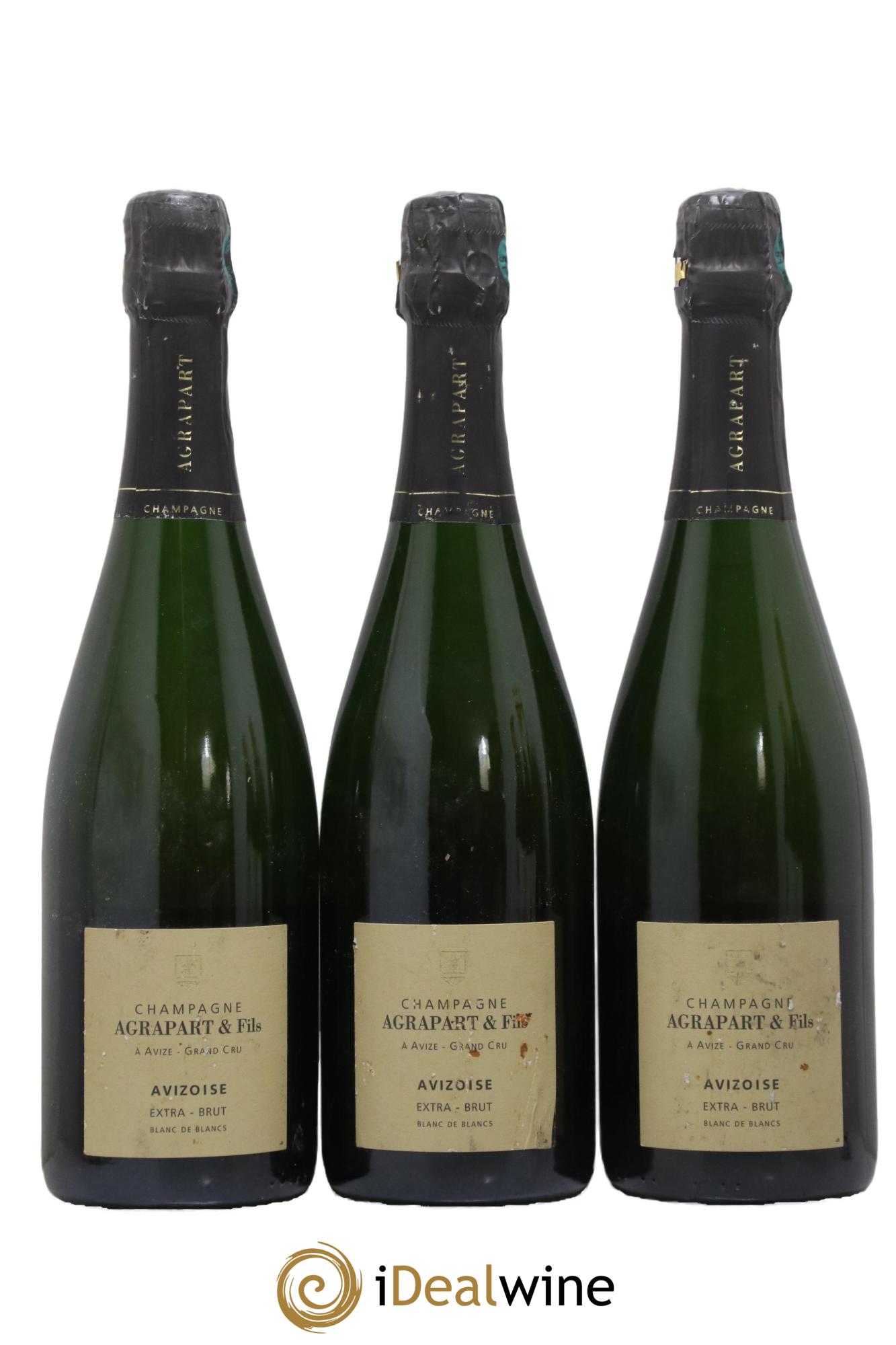 Avizoise Blanc de Blancs Brut Nature Pascal Agrapart 2010 - Posten von 3 Flaschen - 0