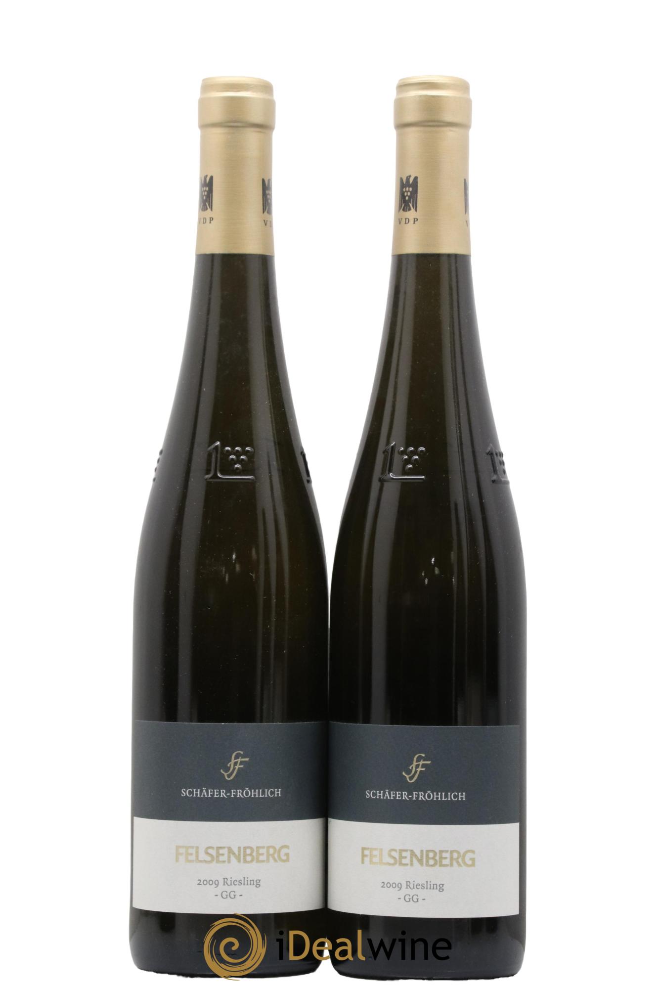 Allemagne Nahe Felsenberg Riesling GG Schäfer-Fröhlich 2009 - Lot de 2 bouteilles - 0