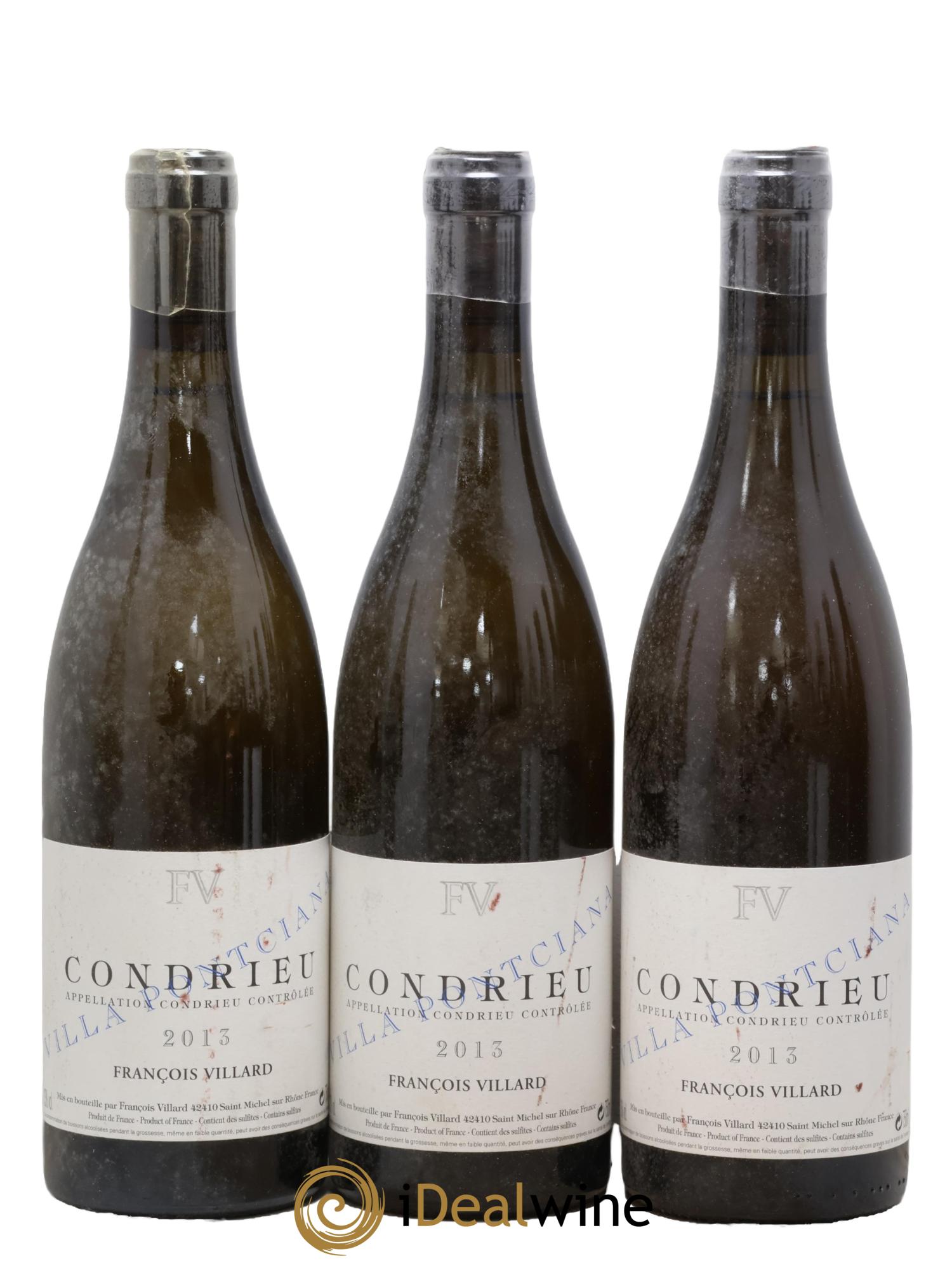 Condrieu Villa Pontciana François Villard 2013 - Lot de 3 bouteilles - 0