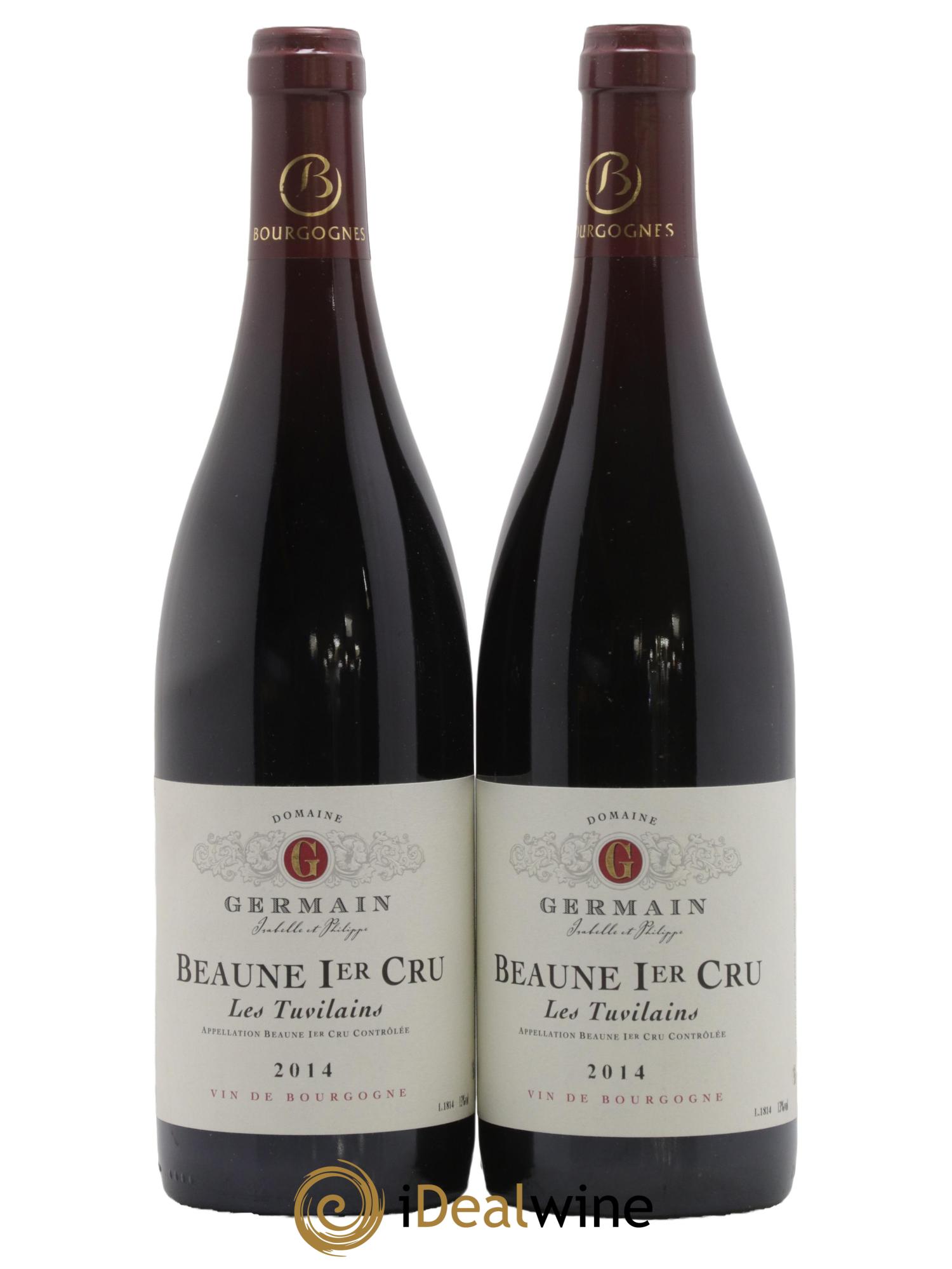 Beaune 1er Cru Les Tuvilains Philippe Germain 2014 - Lot de 2 bouteilles - 0