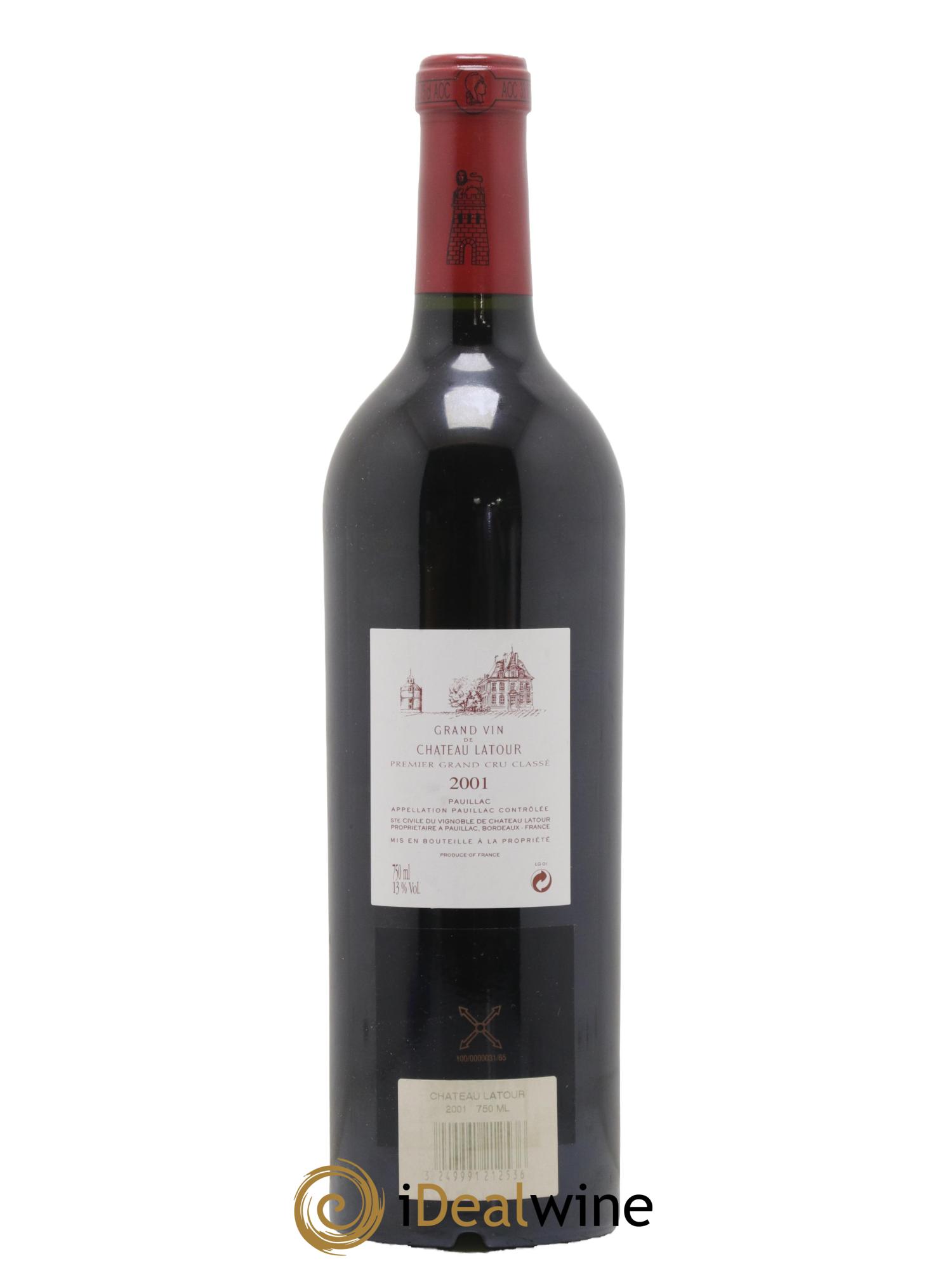 Château Latour 1er Grand Cru Classé 2001 - Posten von 1 Flasche - 1