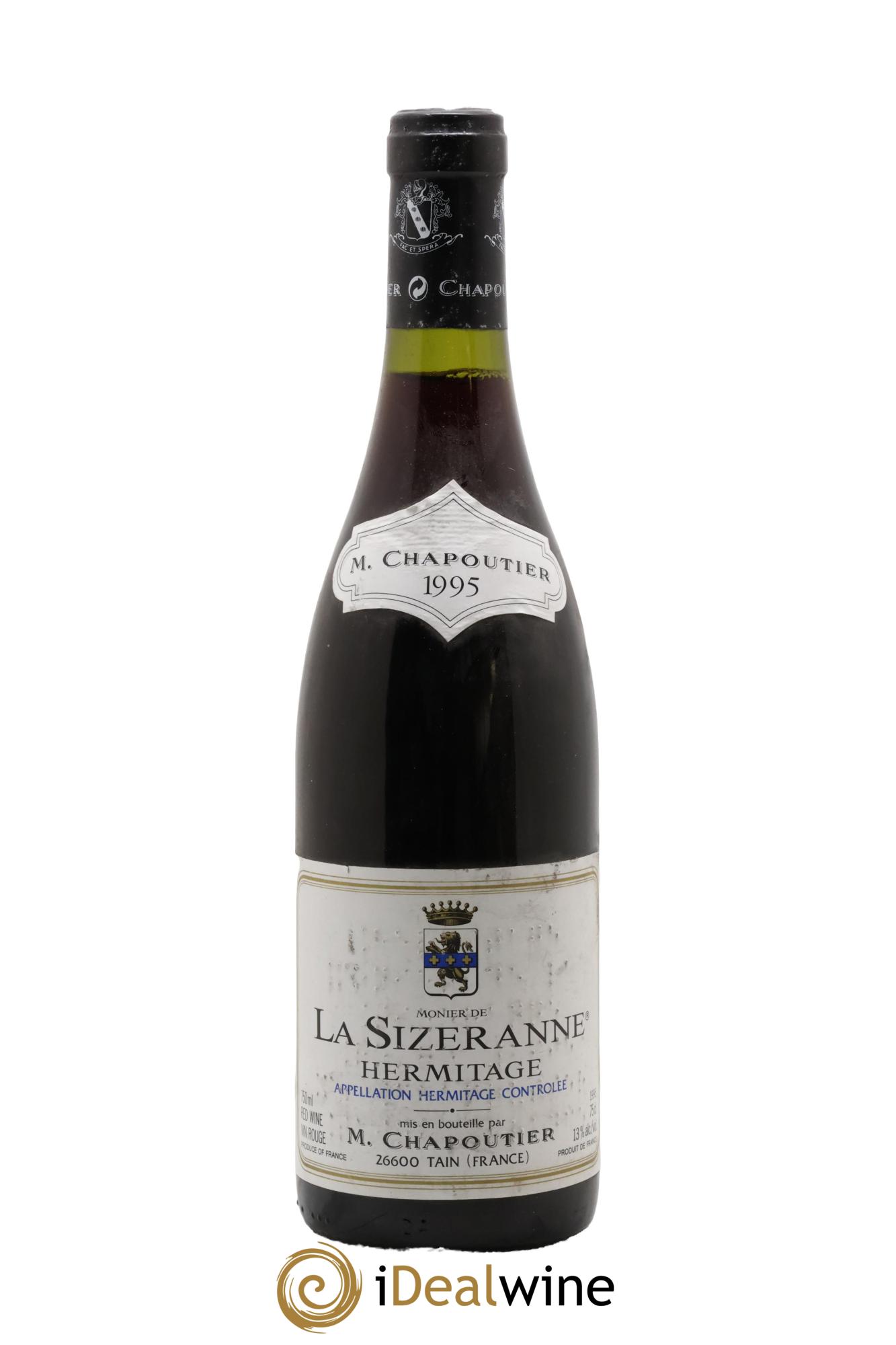 Hermitage Monier de La Sizeranne Chapoutier 1995 - Lot de 1 bouteille - 0