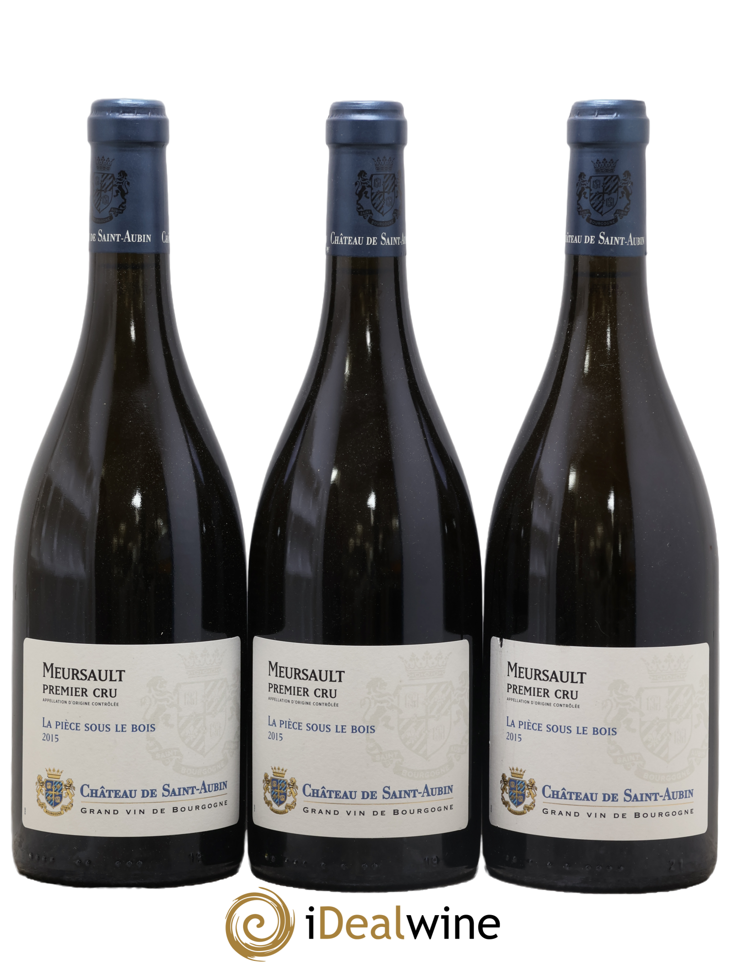 Meursault 1er Cru La Pièce sous le Bois Château de Saint-Aubin 2015 - Lot de 3 bouteilles - 0