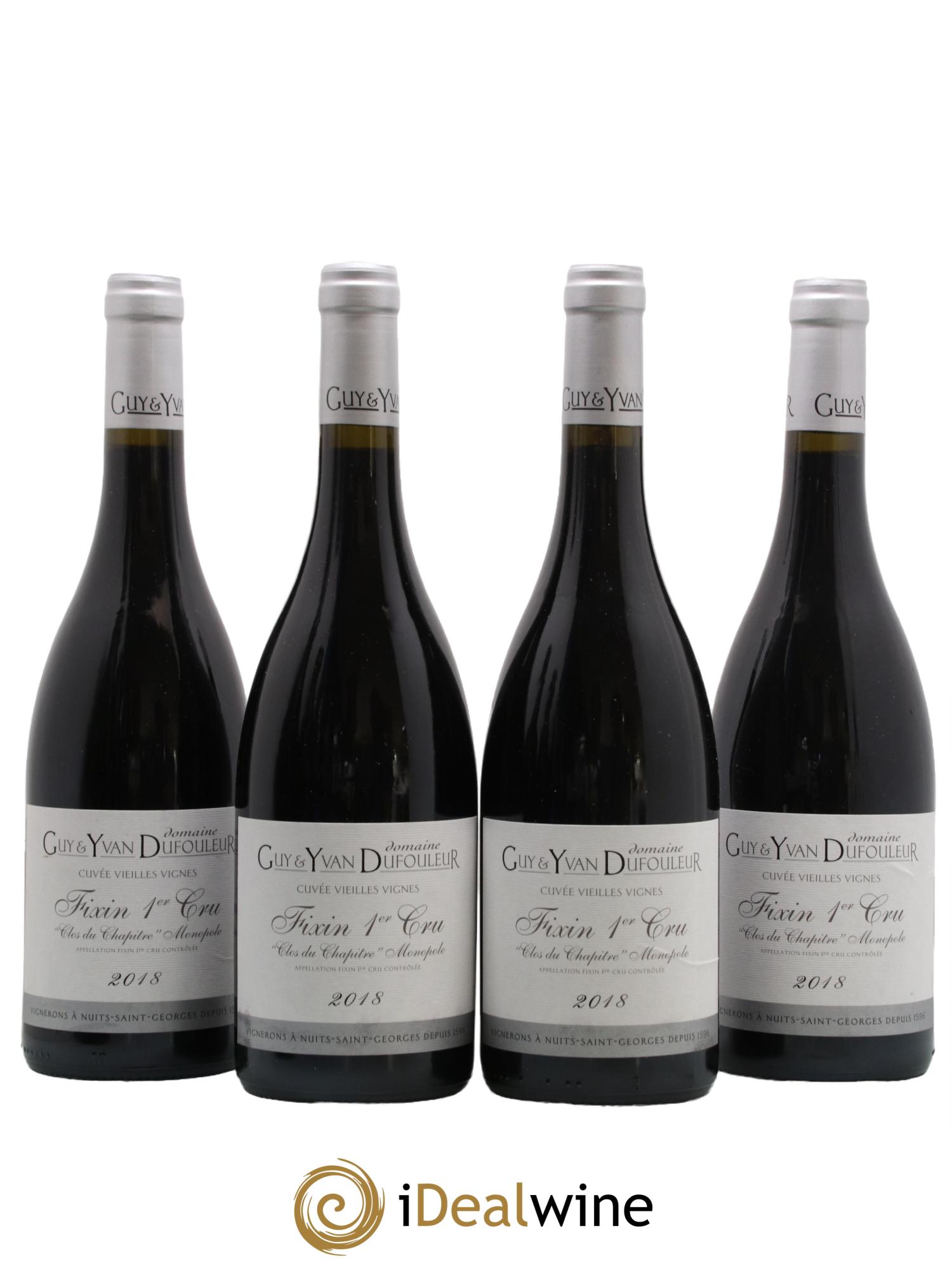 Fixin 1Er Cru Clos Du Chapitre Domaine Guy Et Yvan Dufouleur 2018 - Lot de 4 bouteilles - 0