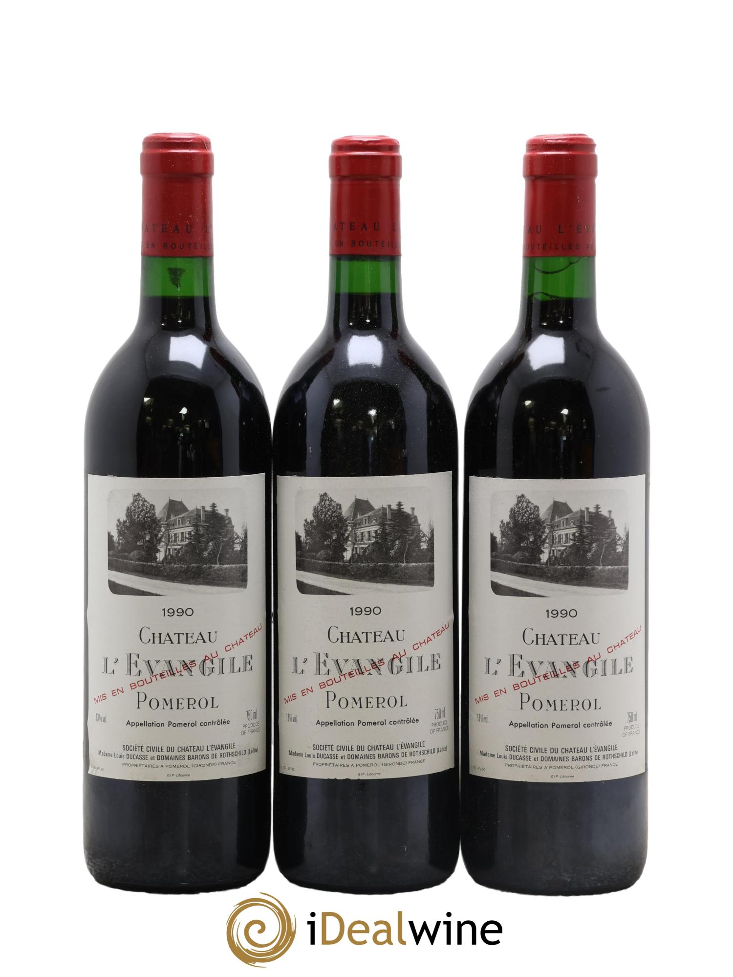 Château l' Évangile 1990 - Lot of 12 bottles - 3