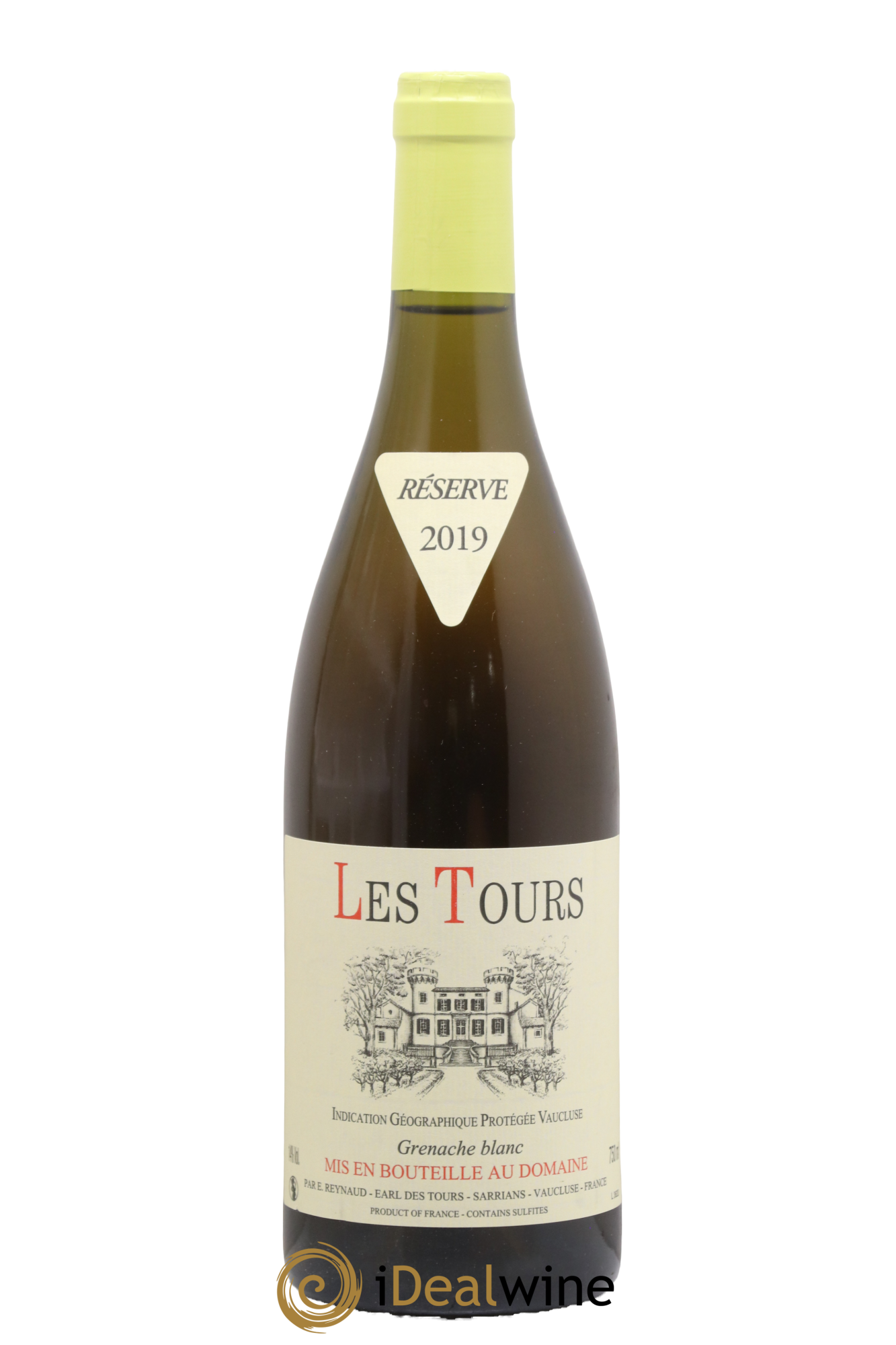 Vaucluse (Vin de Pays de Vaucluse) Les Tours Grenache Blanc Emmanuel Reynaud 2019 - Lot de 1 bouteille - 0