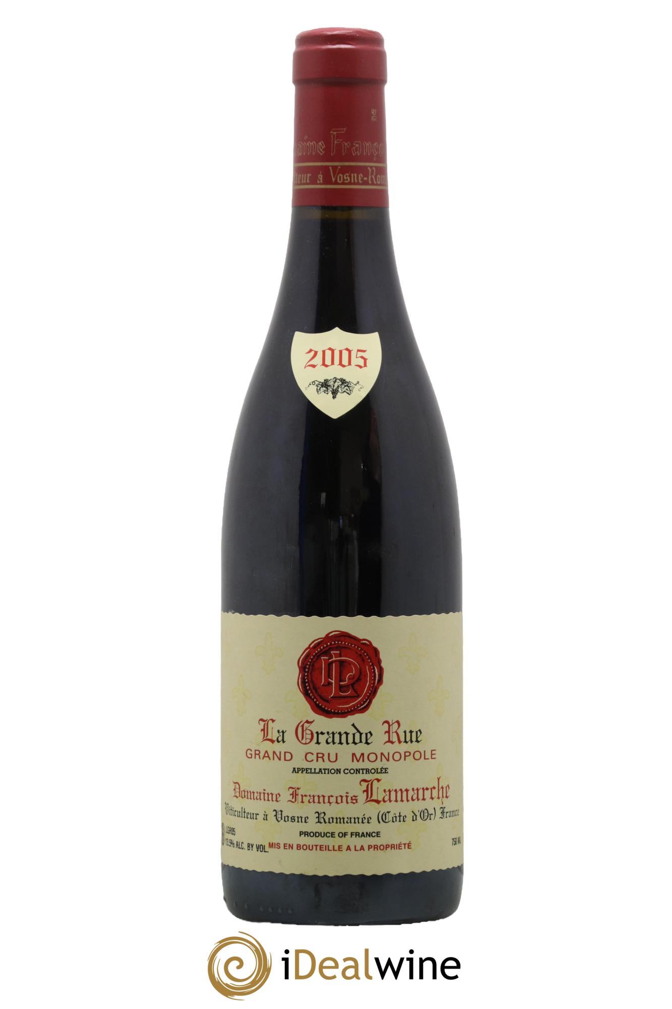 La Grande Rue Grand Cru Lamarche (Domaine) 2005 - Lot de 1 bouteille - 0