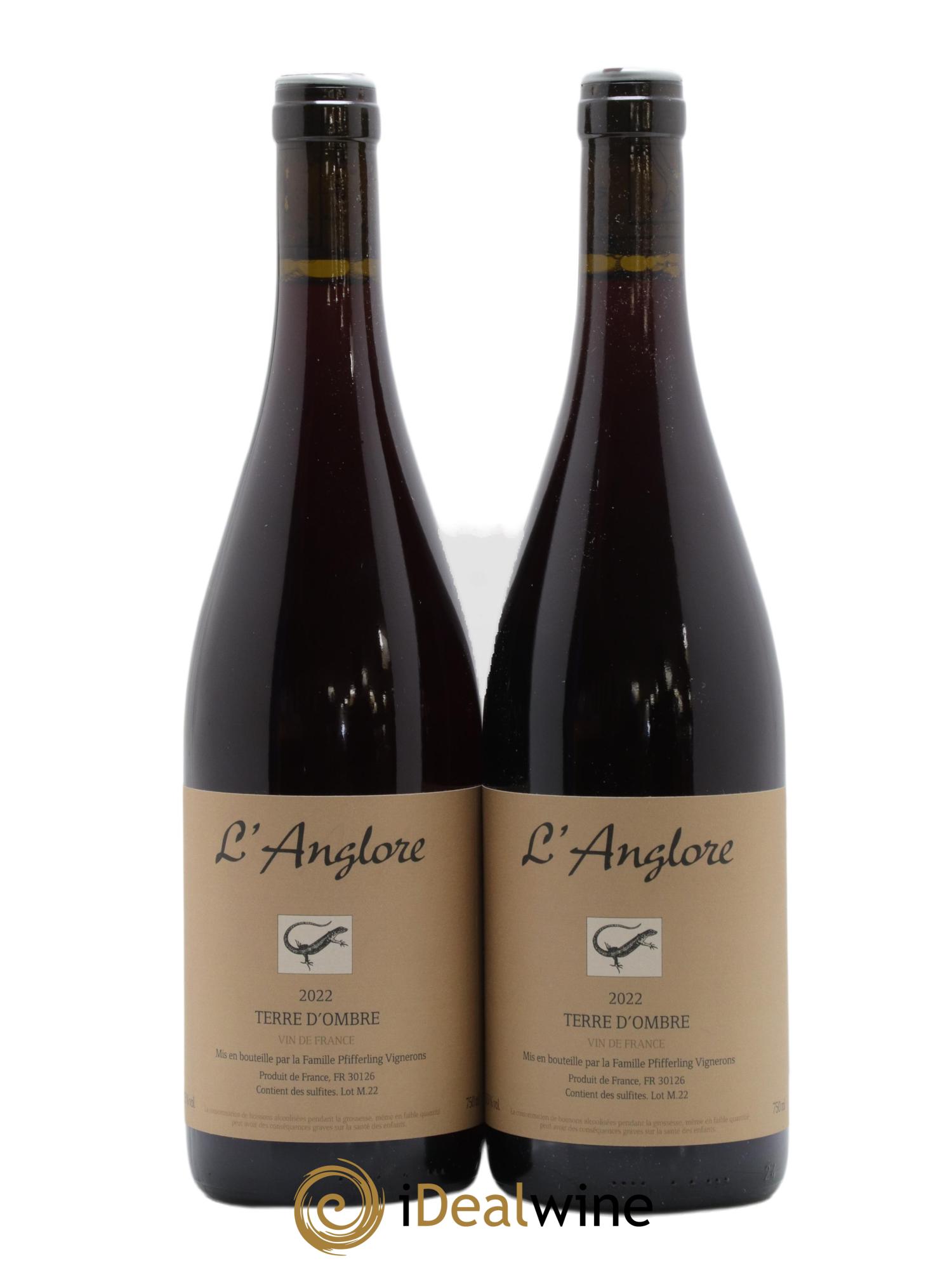 Vin de France Terre d'Ombre L'Anglore 2022 - Posten von 2 Flaschen - 0
