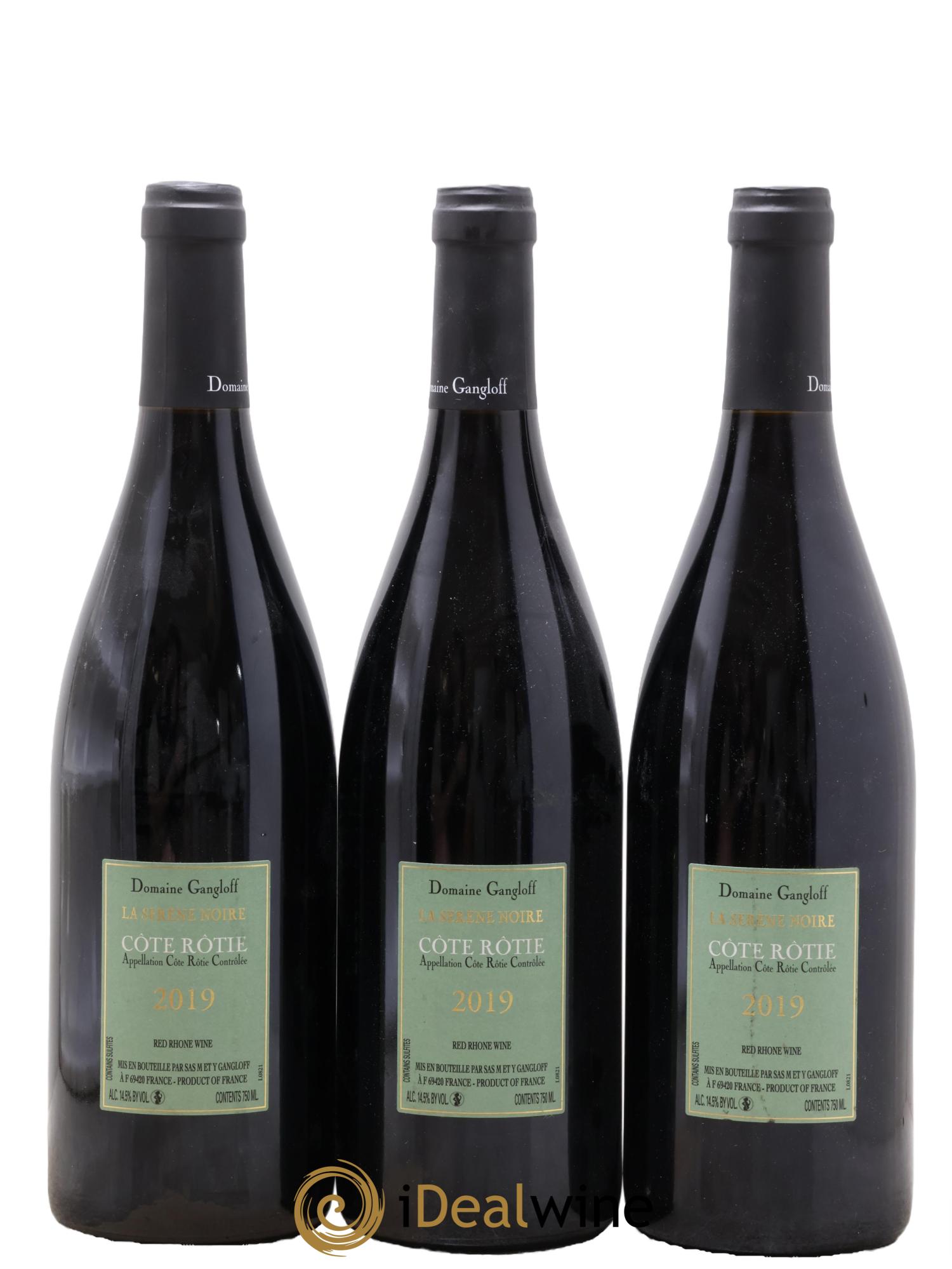 Côte-Rôtie La Sereine Noire Gangloff (Domaine) 2019 - Lotto di 3 bottiglie - 1