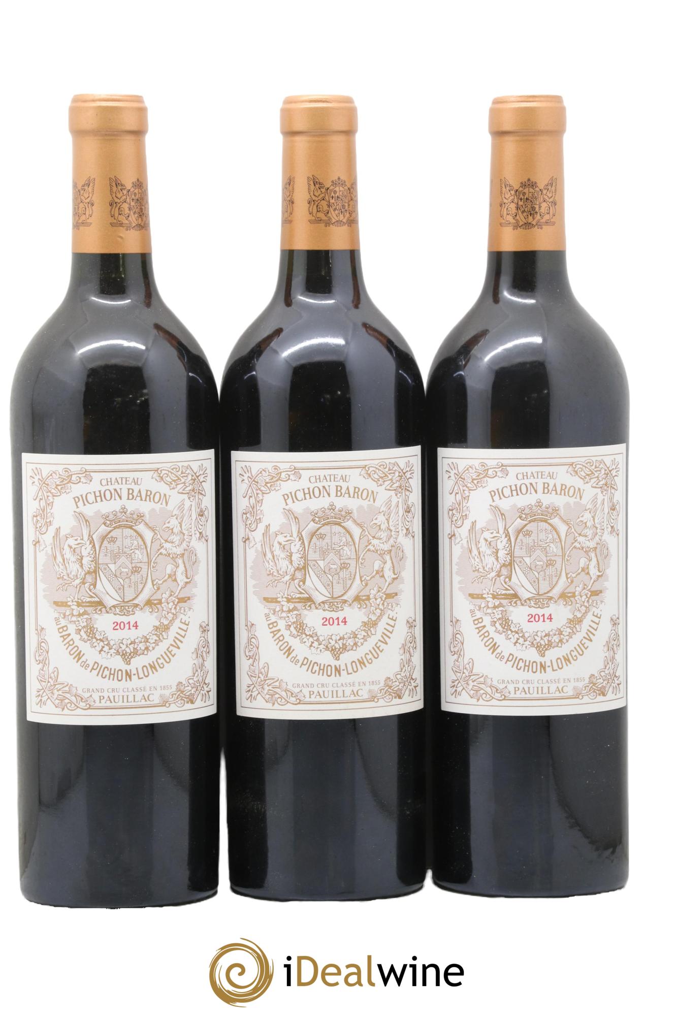 Pichon Longueville Baron 2ème Grand Cru Classé 2014 - Lot de 3 bouteilles - 0