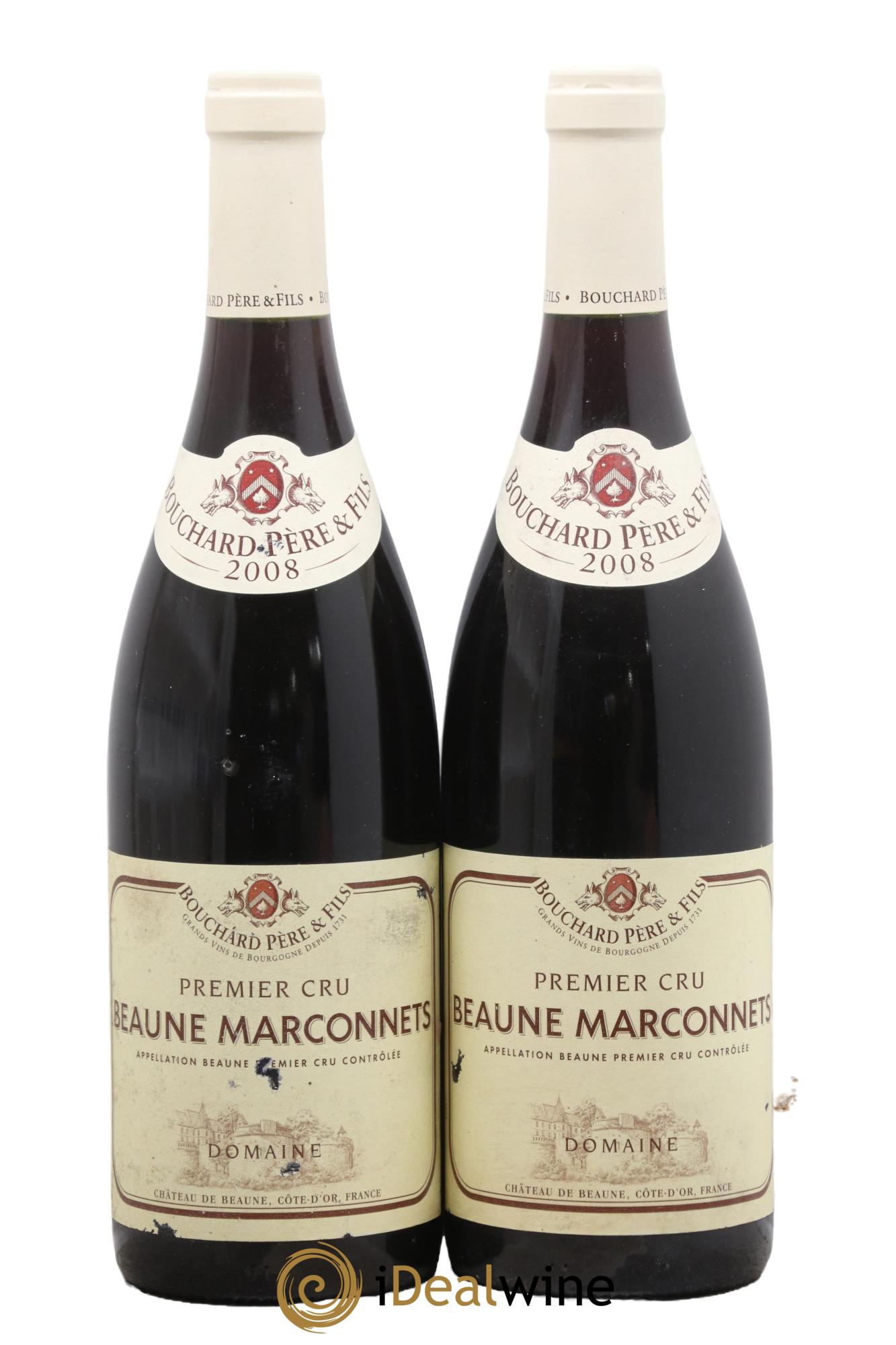 Beaune 1er Cru Marconnets Bouchard Père & Fils 2008 - Lot de 2 bouteilles - 0