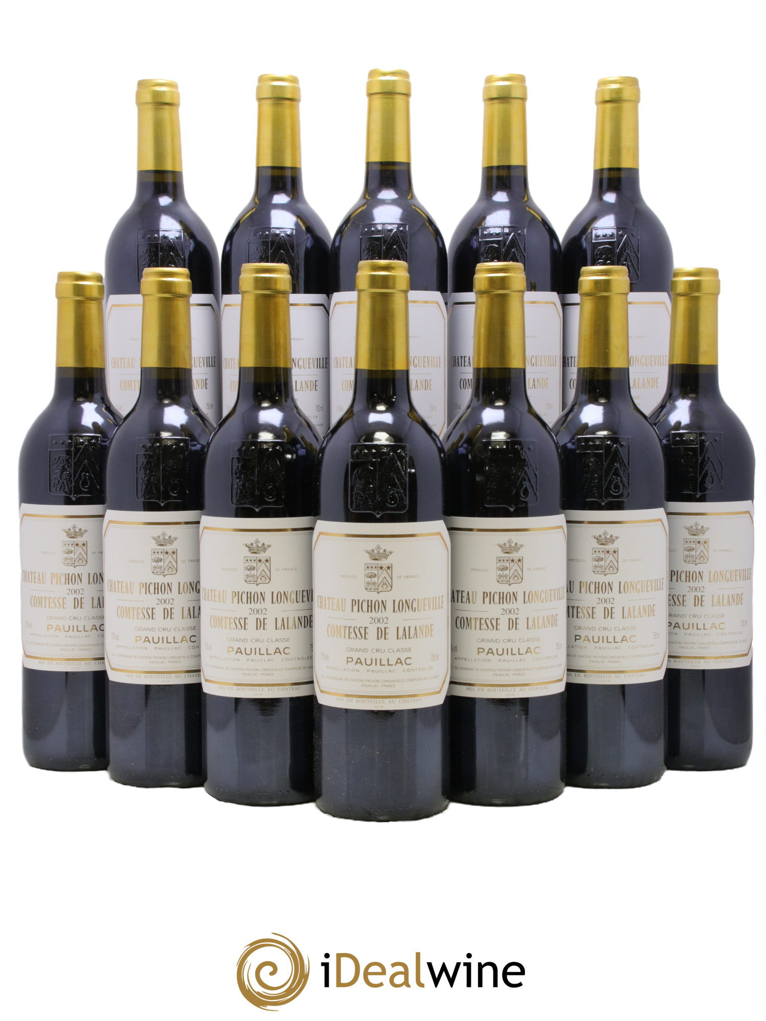 Château Pichon Longueville Comtesse de Lalande 2ème Grand Cru Classé 2002 - Posten von 12 Flaschen - 0