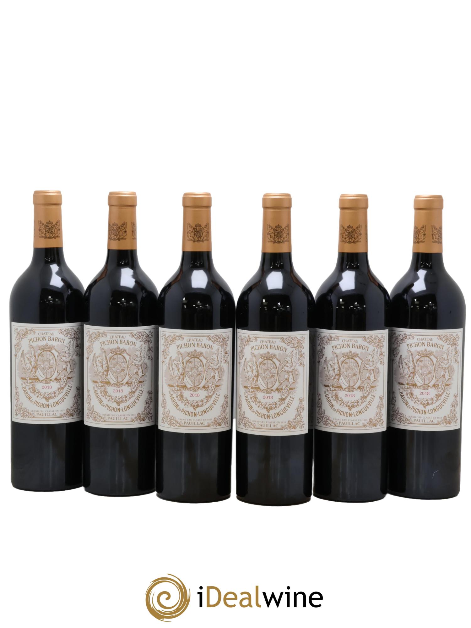 Pichon Longueville Baron 2ème Grand Cru Classé 2018 - Lot de 6 bouteilles - 0