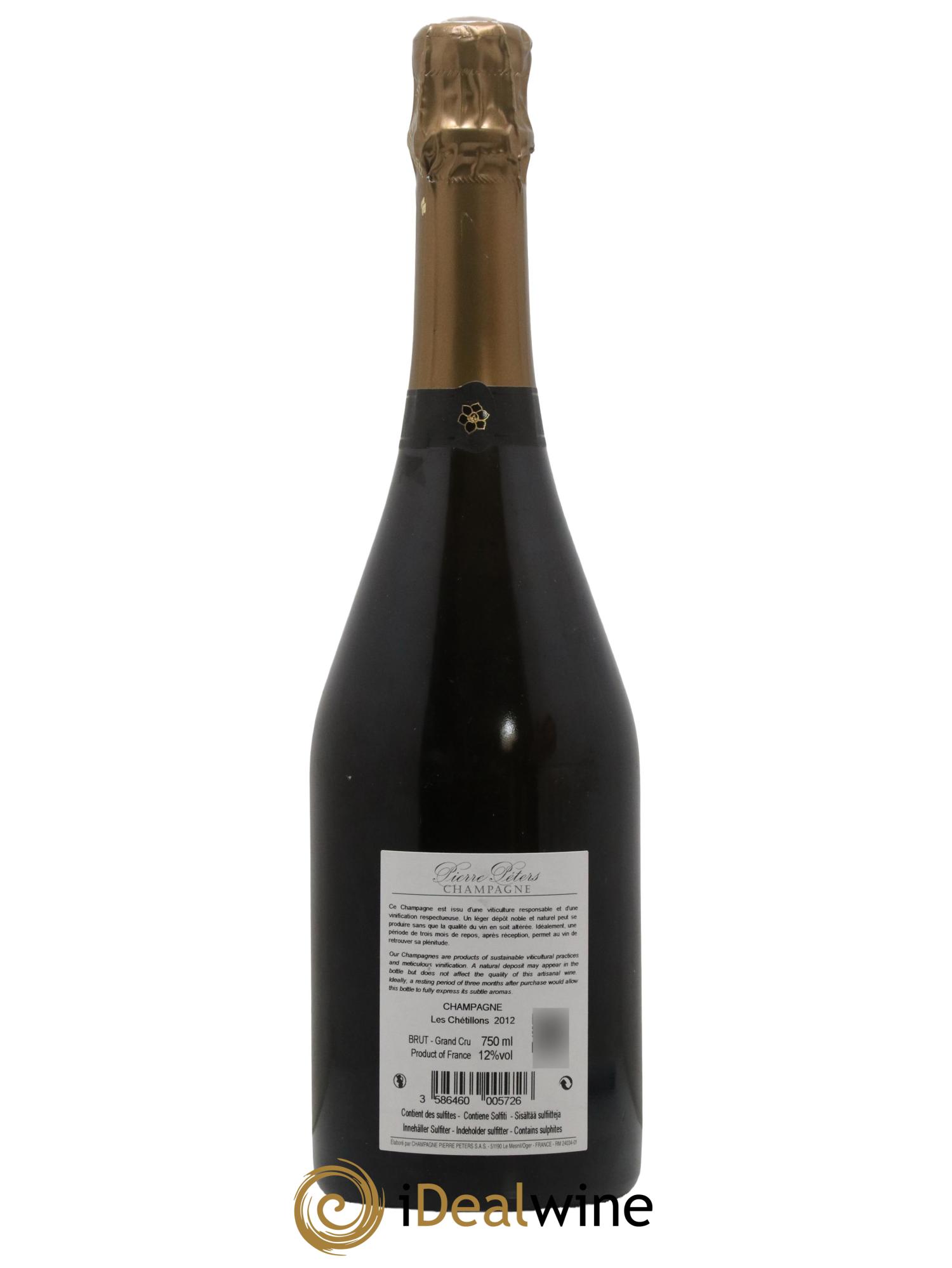 Cuvée Spéciale les Chétillons Blanc de Blancs Brut Pierre Péters 2012 - Lotto di 1 bottiglia - 1