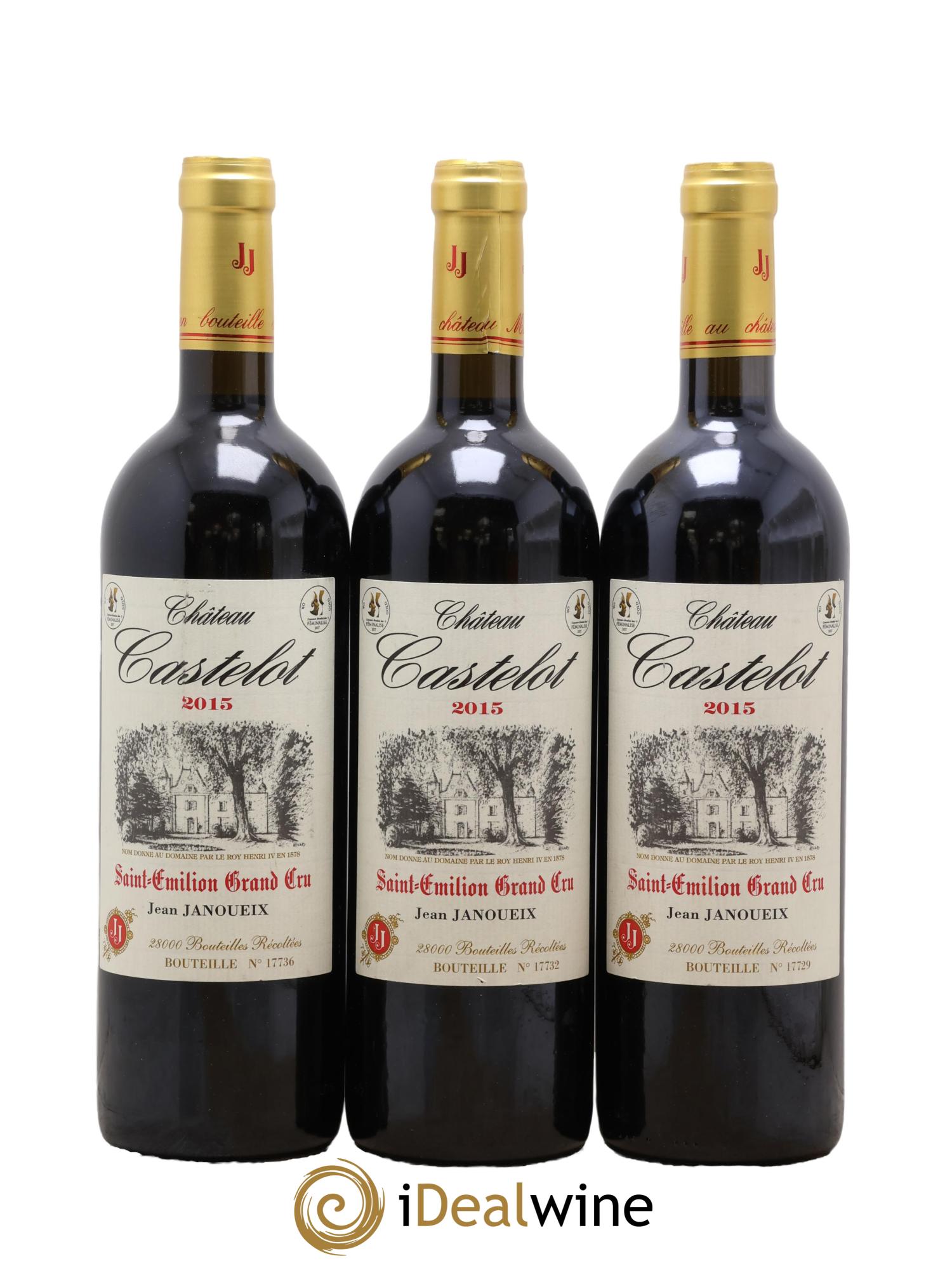 Château le Castélot 2015 - Lot de 3 bouteilles - 0