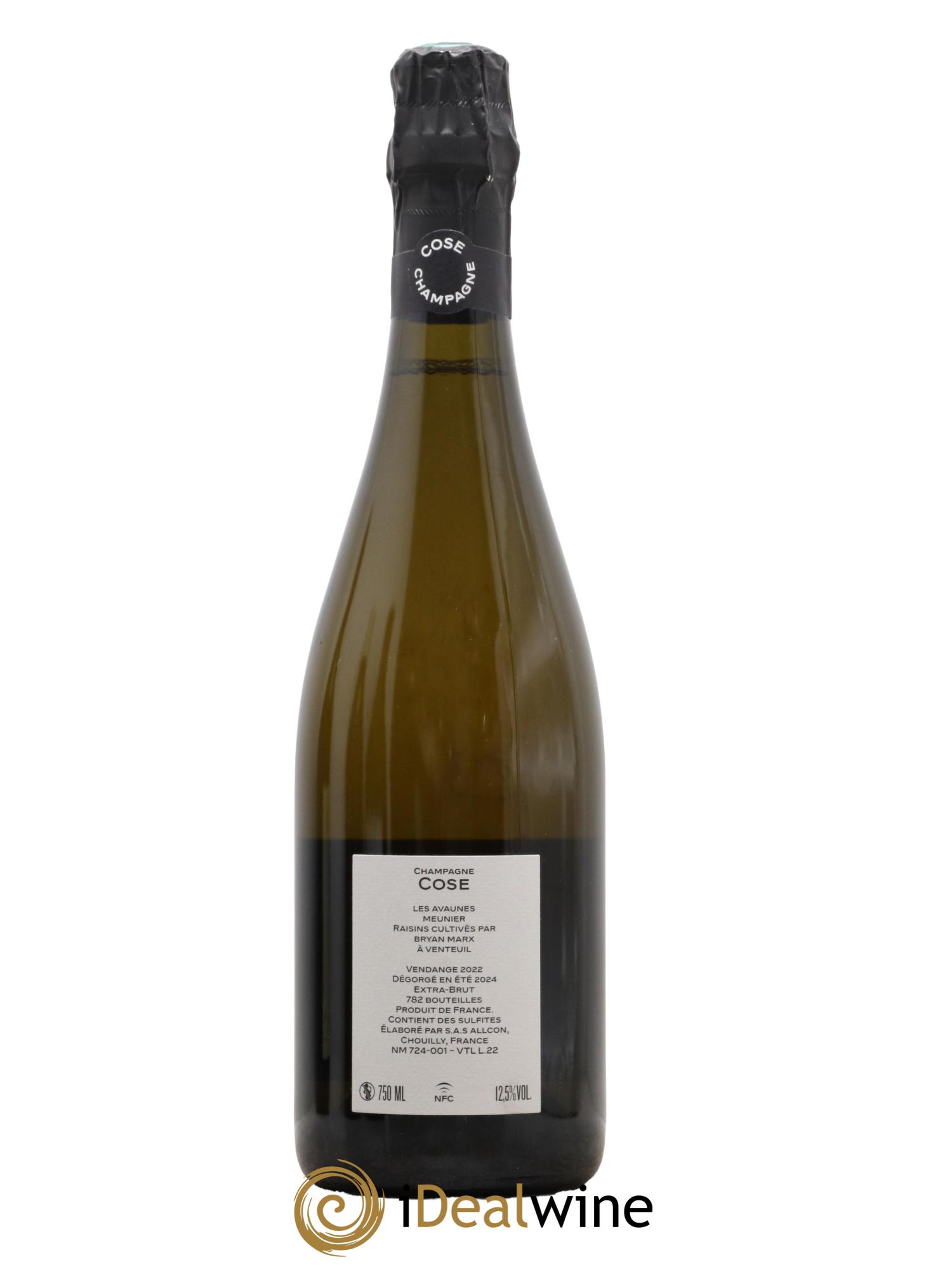 Champagne Cose Marx 2022 - Lot de 1 bouteille - 1