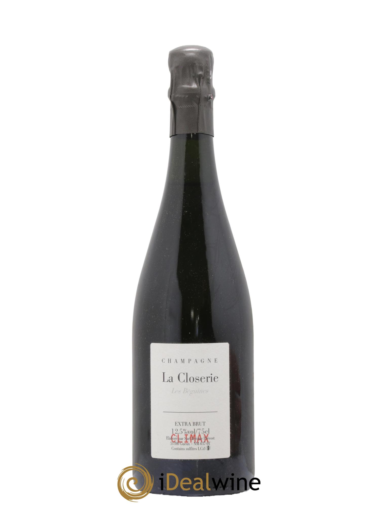Champagne Les Béguines Extra-Brut CLIMAX Jérôme Prévost - Lot de 1 bouteille - 0