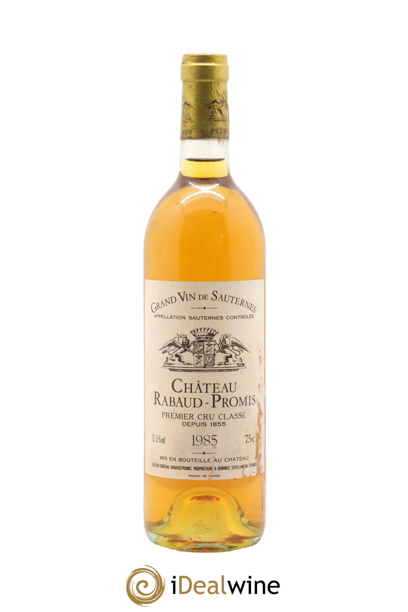 Château Rabaud Promis 1er Grand Cru Classé 1985 - Lot de 1 bouteille - 0