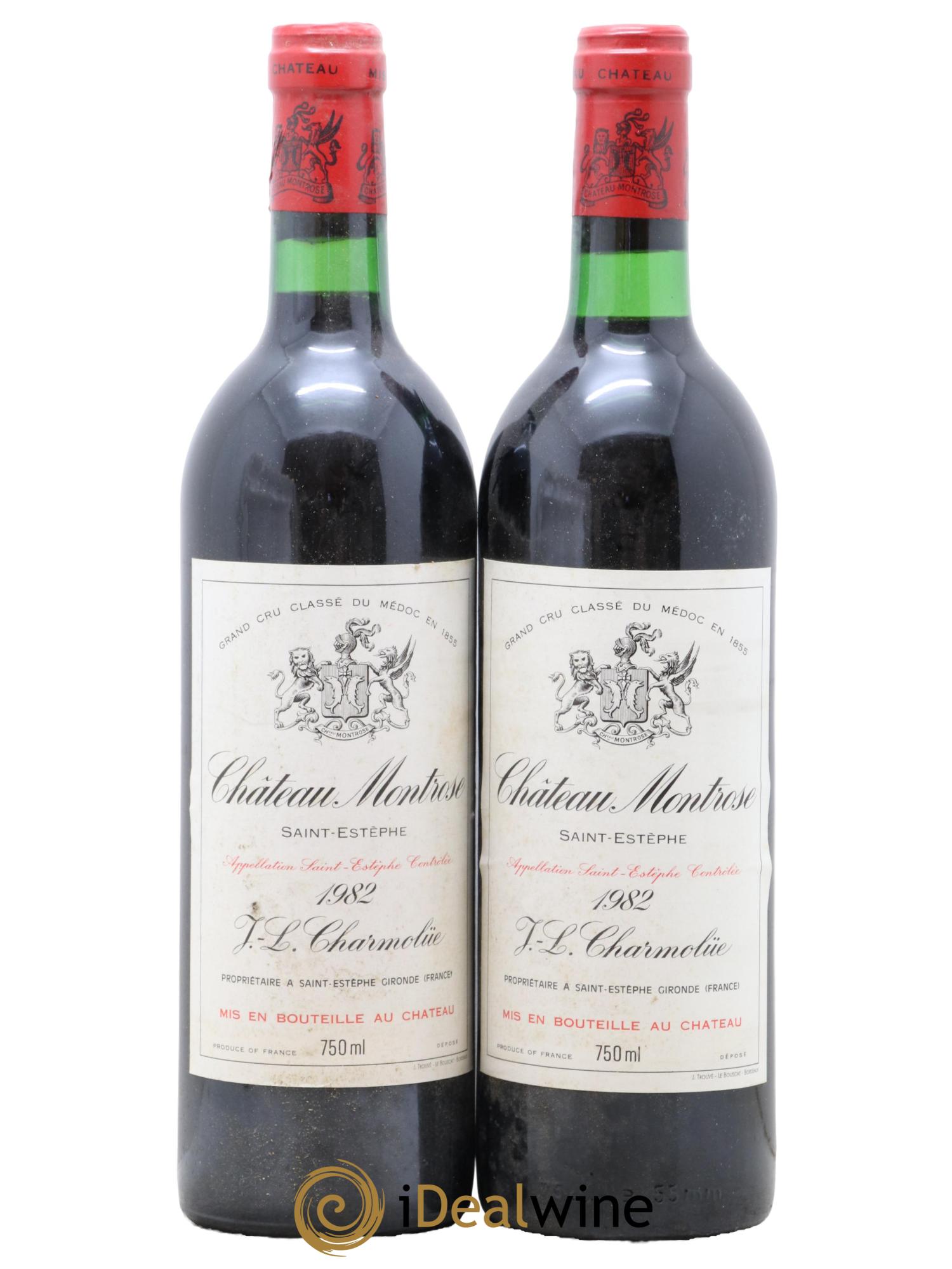 Château Montrose 2ème Grand Cru Classé 1982 - Lot de 2 bouteilles - 0