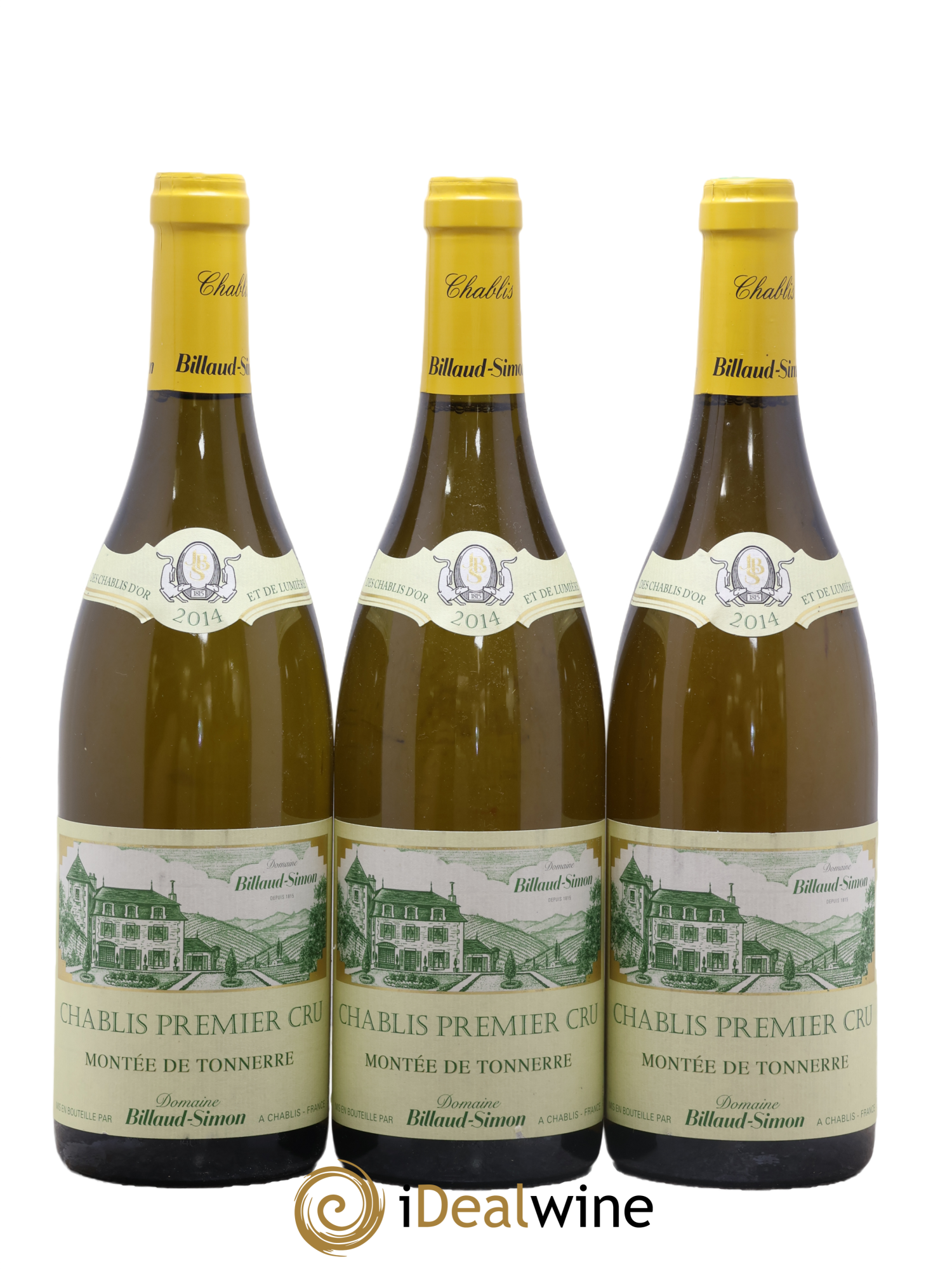 Chablis 1er Cru Montée de Tonnerre Billaud-Simon (Domaine) 2014 - Lot de 3 bouteilles - 0