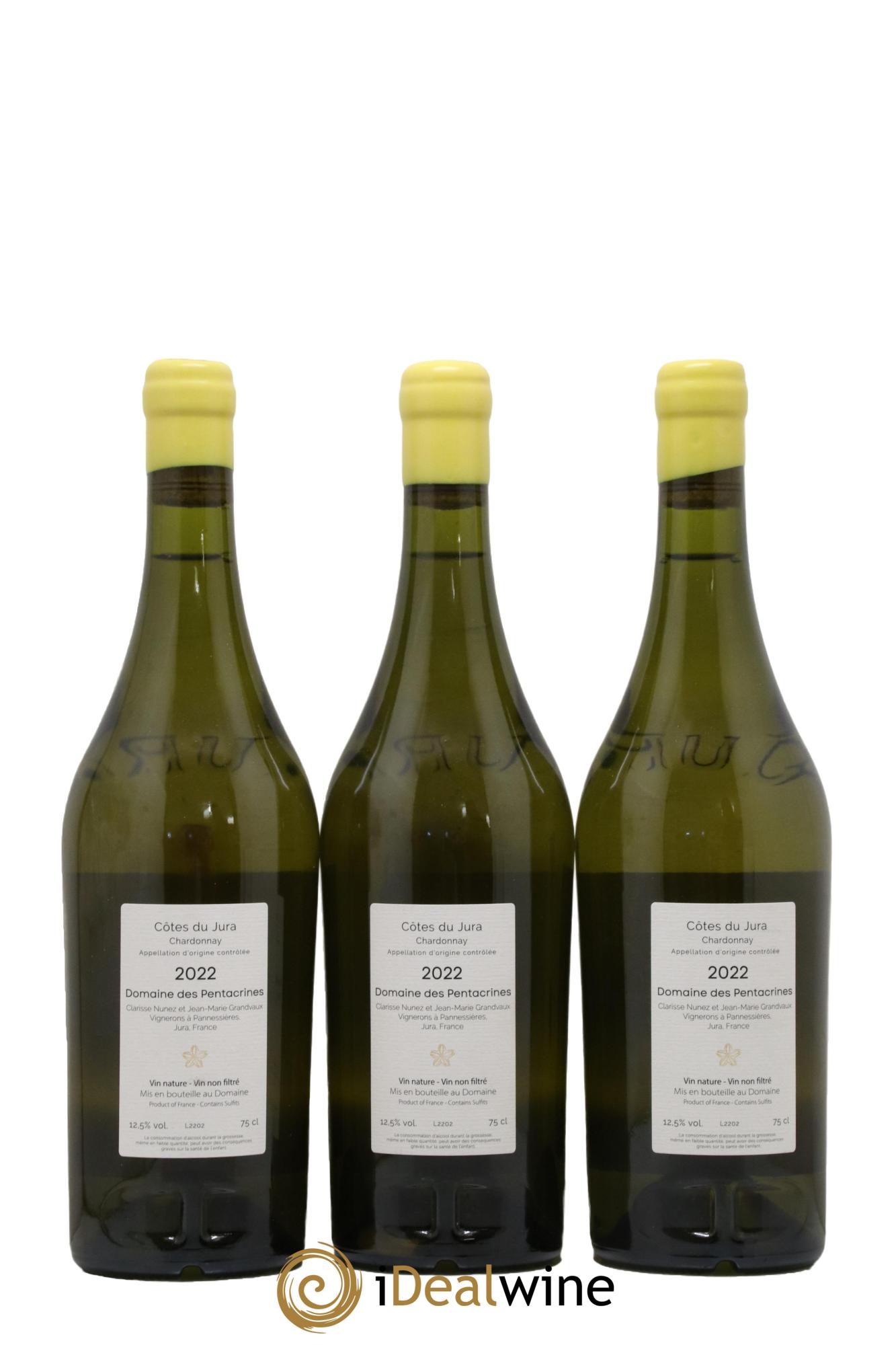 Côtes du Jura Sur Le Seuil Domaine Des Pentacrines 2022 - Lot de 3 bouteilles - 1