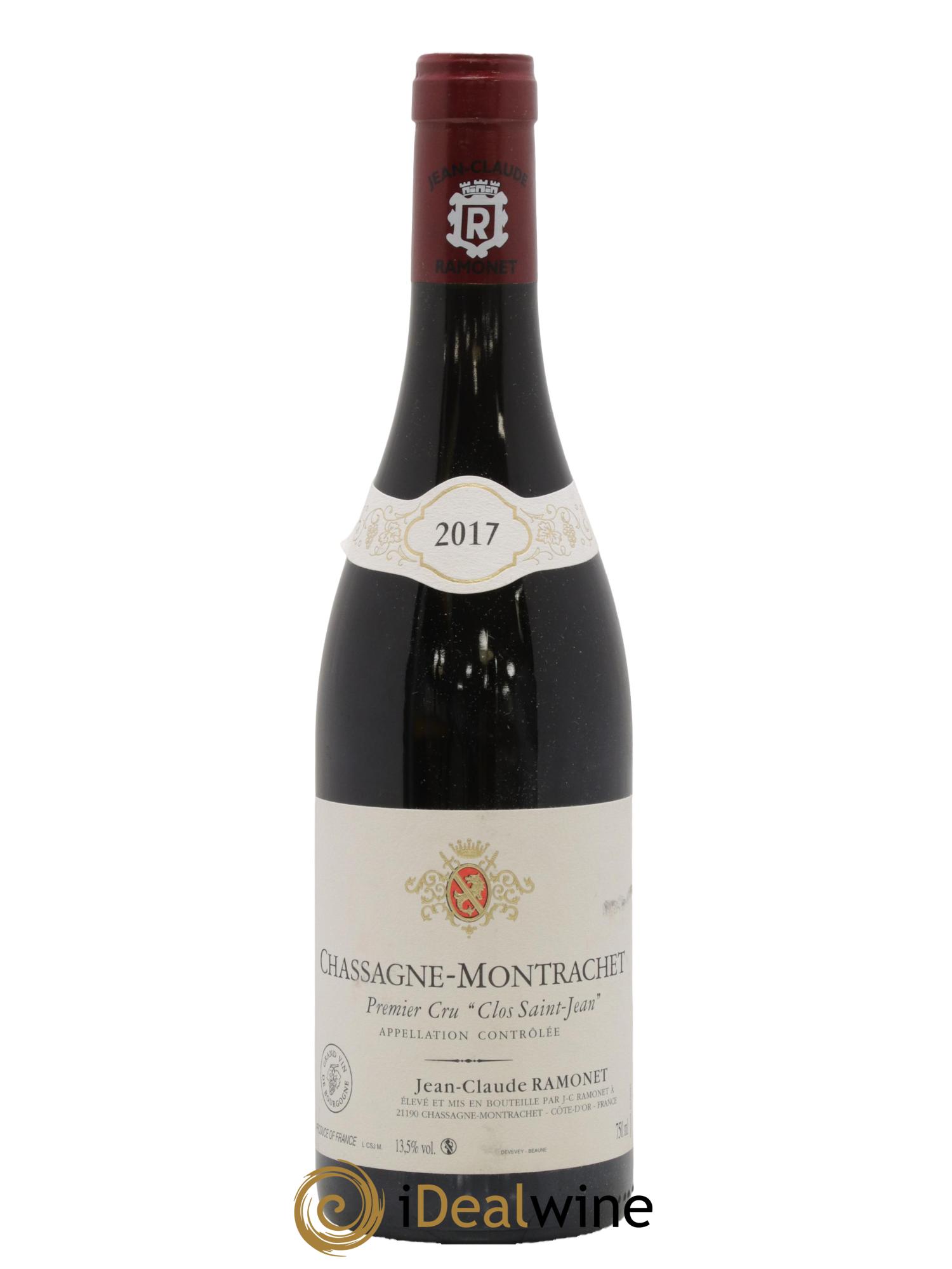 Chassagne-Montrachet 1er Cru Clos Saint-Jean Ramonet (Domaine) 2017 - Lot de 1 bouteille - 0