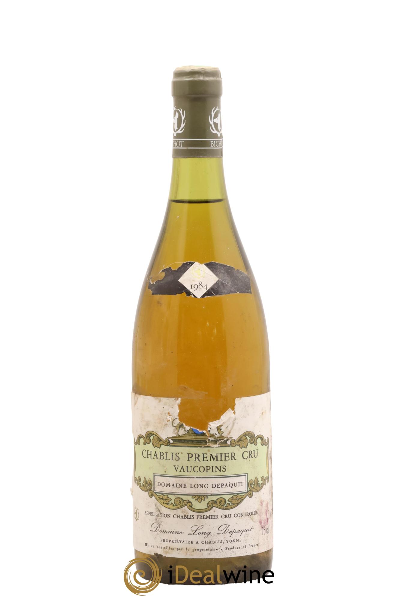 Chablis 1er Cru Vaucopin Long Depaquit - Albert Bichot (Domaine) 1984 - Posten von 1 Flasche - 0