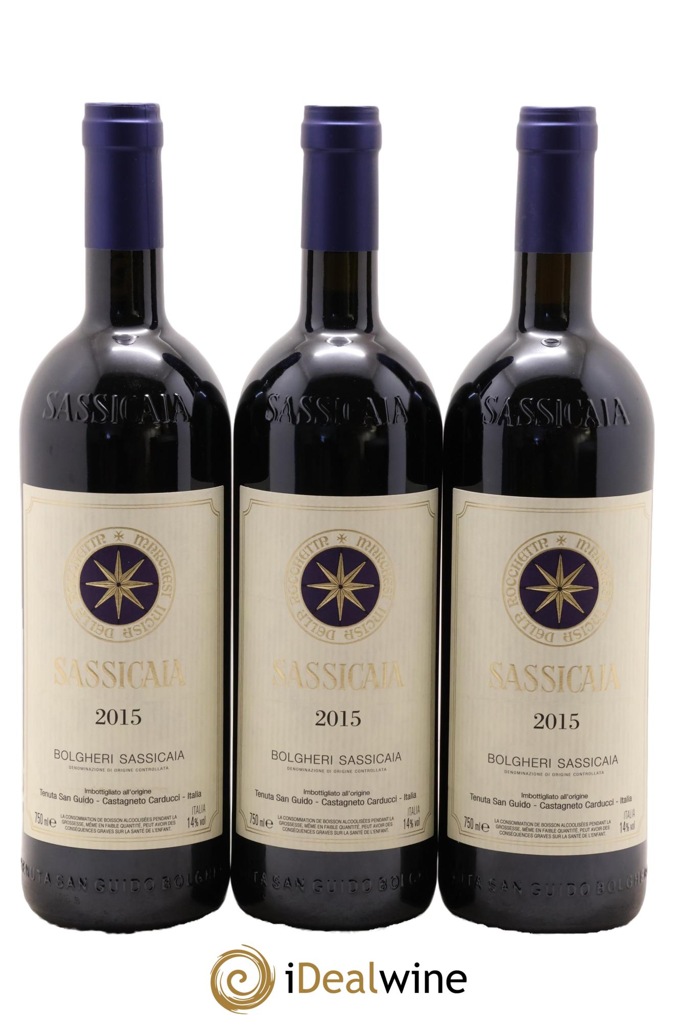 Bolgheri DOC Sassicaia Tenuta San Guido 2015 - Posten von 12 Flaschen - 8