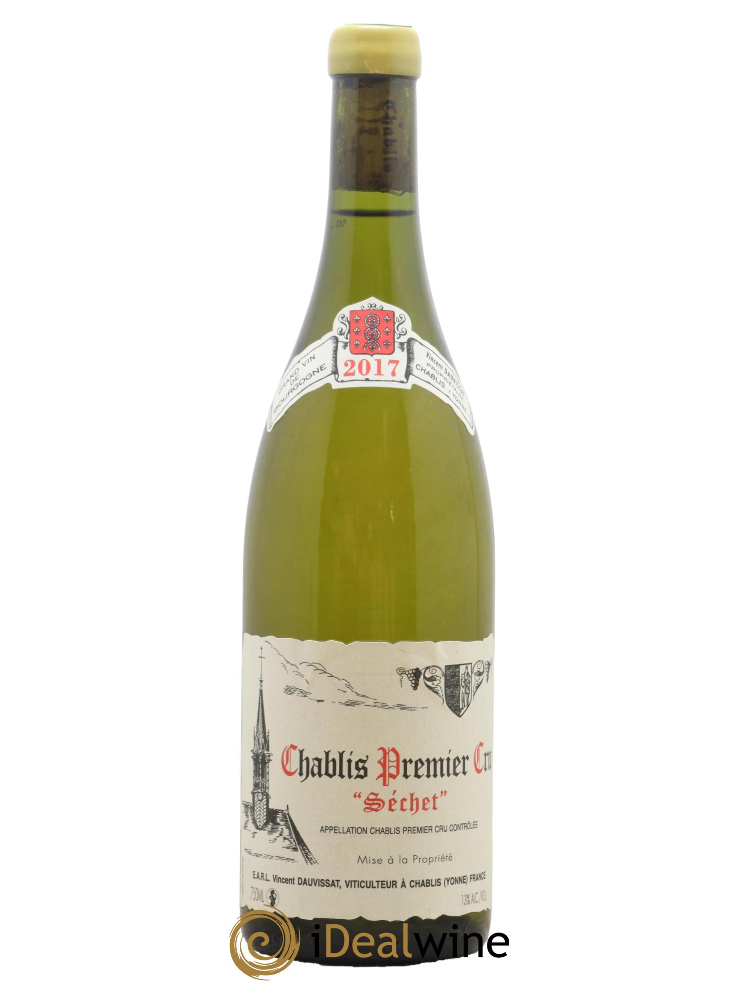 Chablis 1er Cru Séchet Vincent Dauvissat (Domaine) 2017 - Lot de 1 bouteille - 0